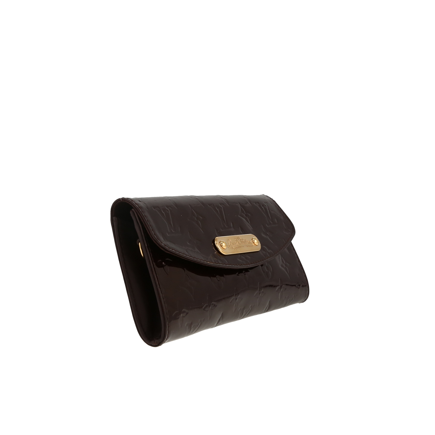 Louis Vuitton  Sunset Boulevard handbag/clutch  in burgundy monogram patent leather