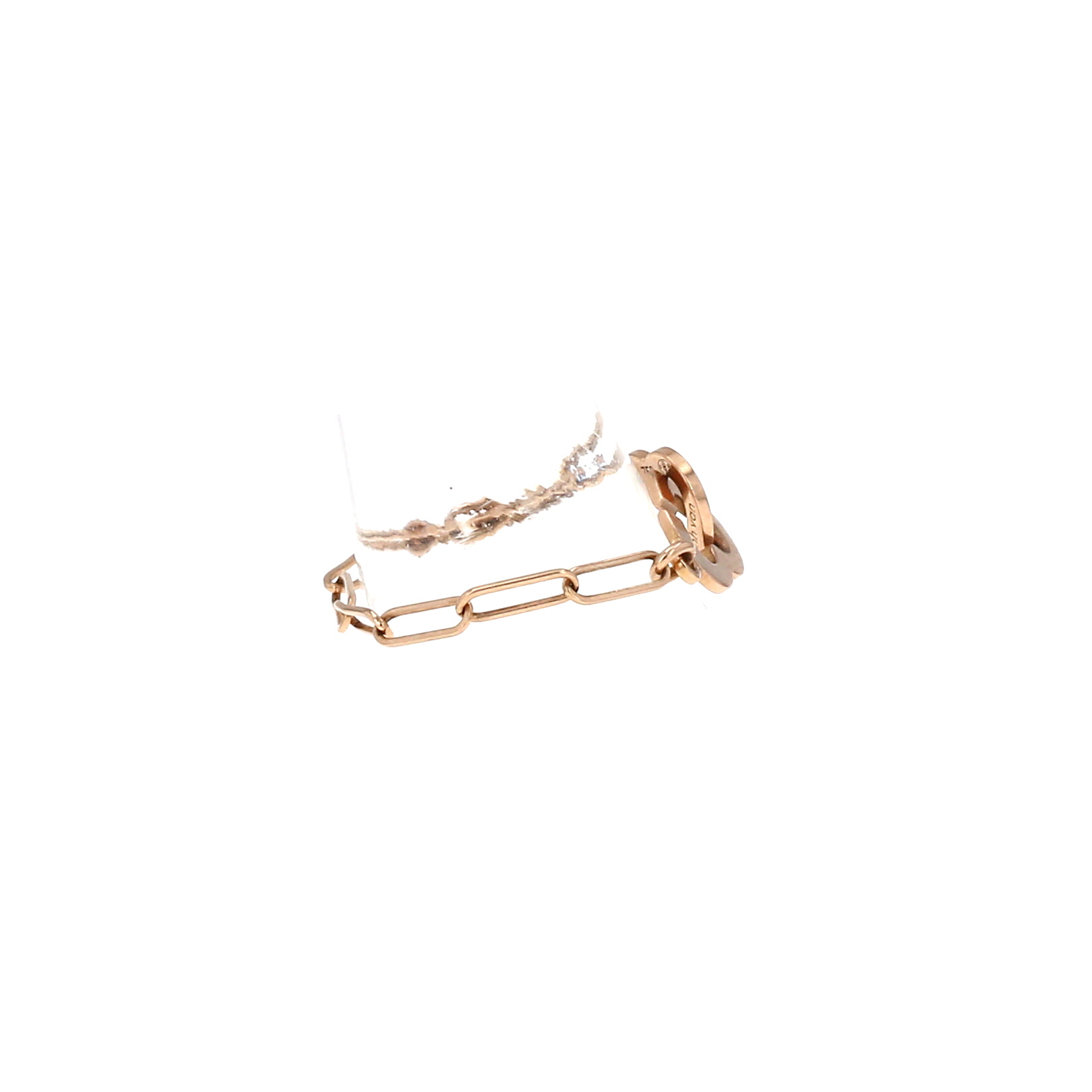 Flexible Dinh Van Double Coeurs R7 ring in pink gold