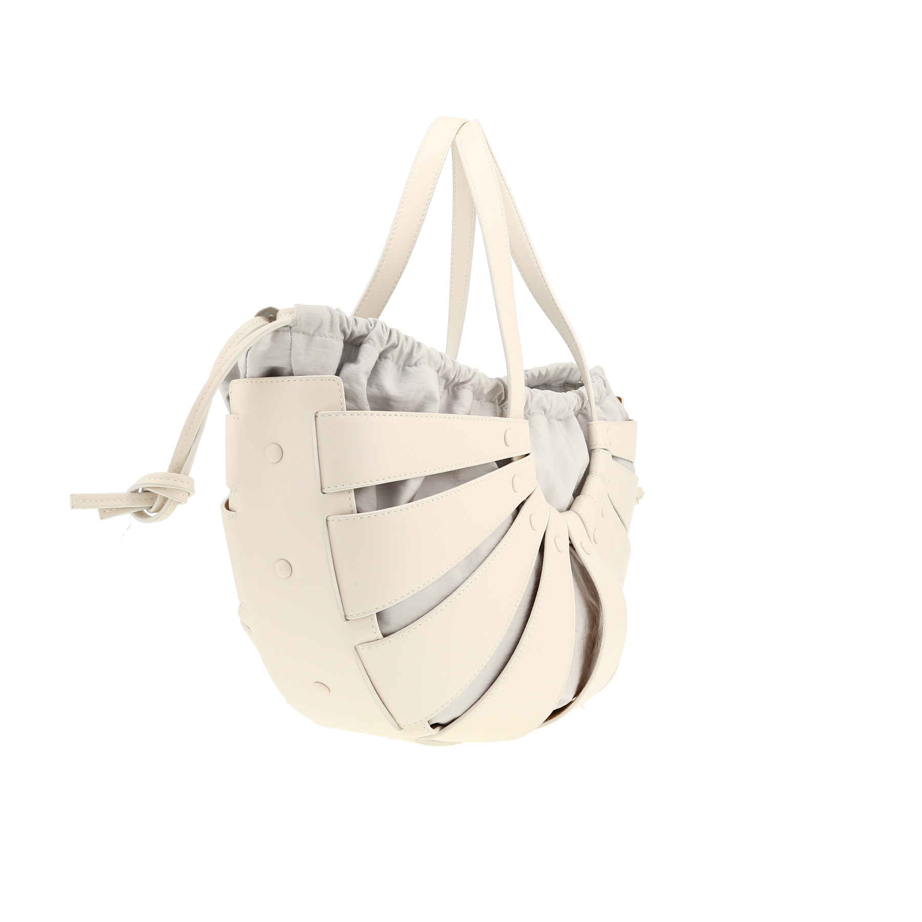 Sac cabas Bottega Veneta  The Shell en cuir blanc