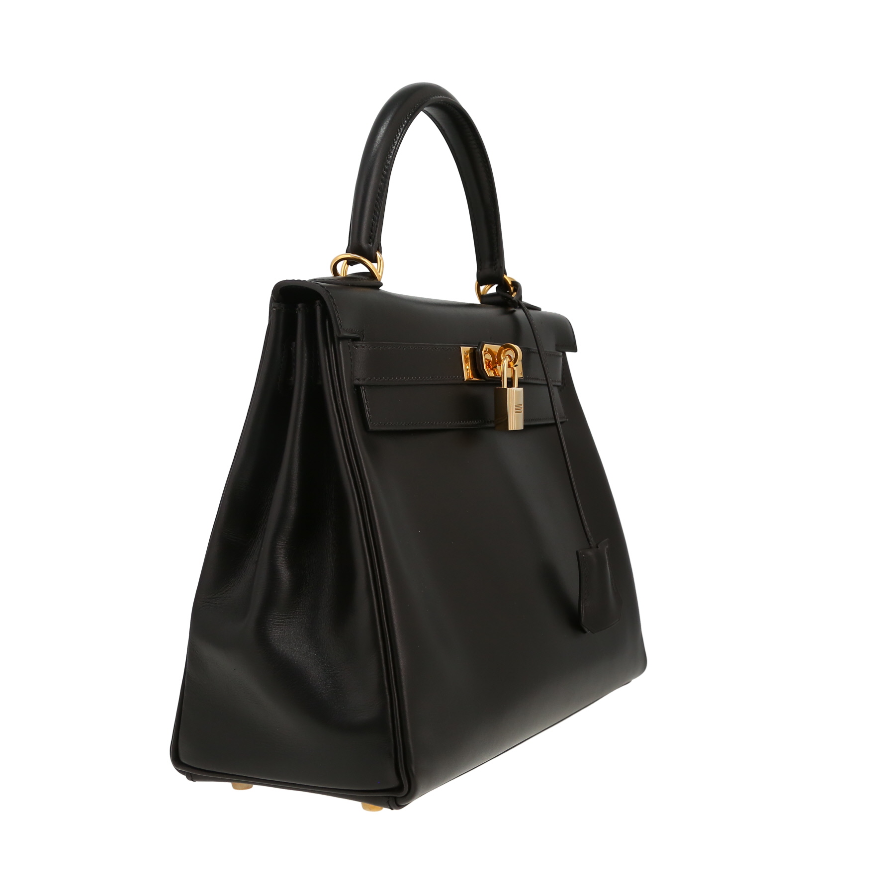 Hermès  Kelly 28 cm handbag  in black box leather