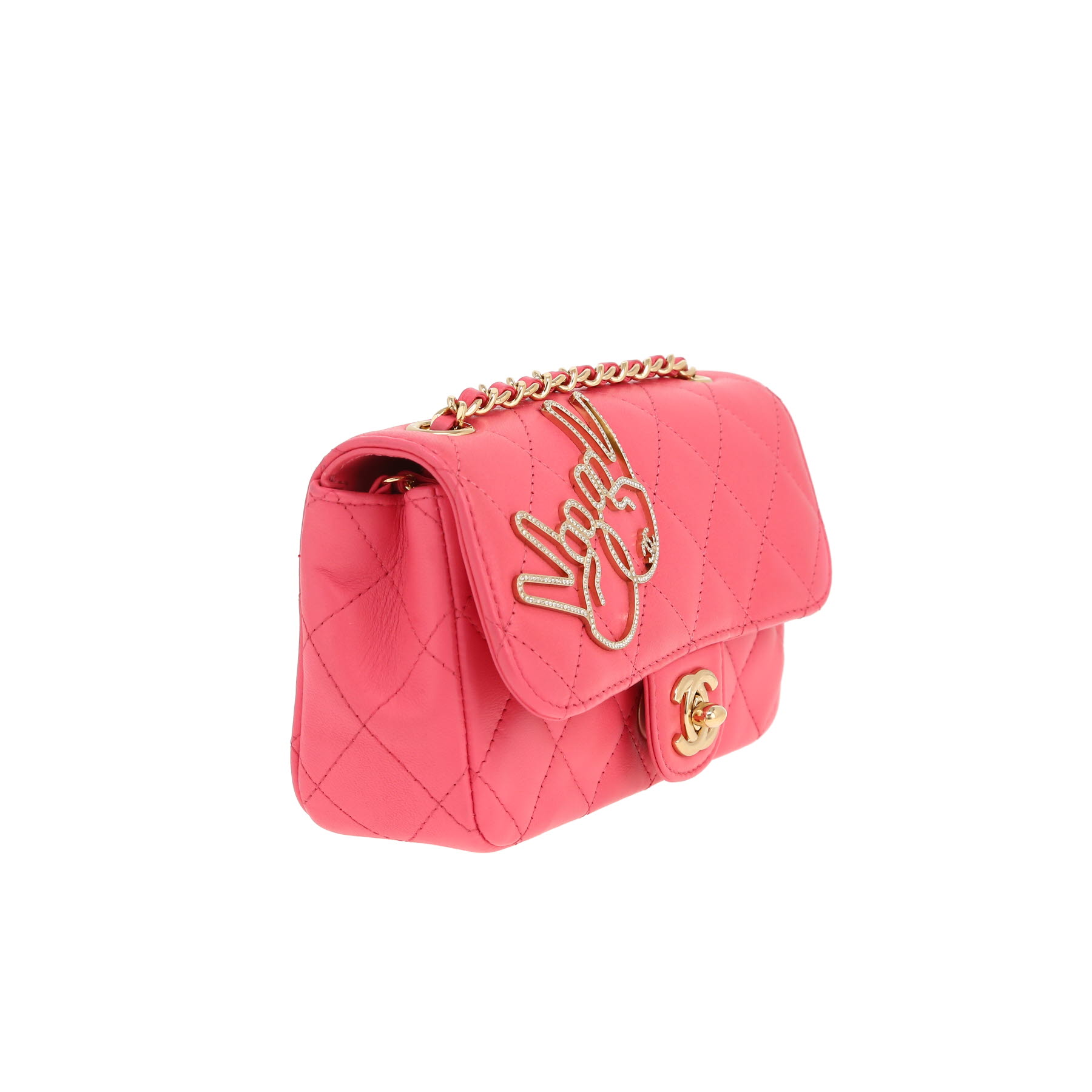 Chanel  Mini Timeless handbag  in pink leather