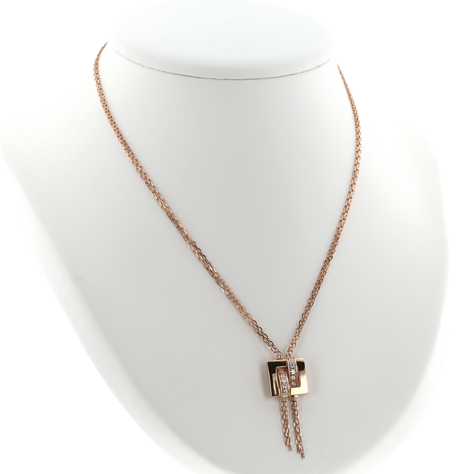 Collana Boucheron  in oro rosa e diamanti