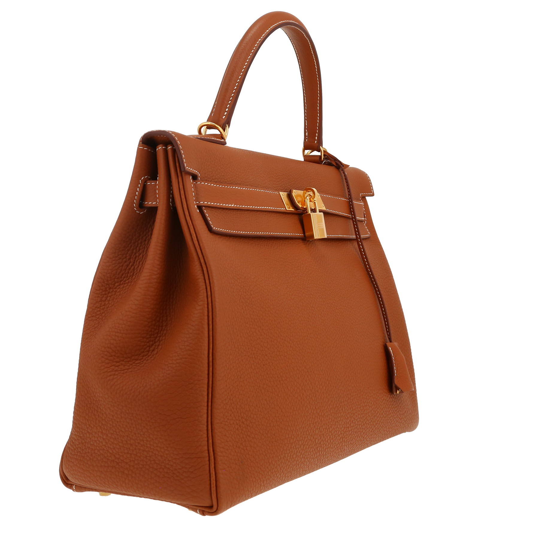 Hermès  Kelly 35 cm handbag  in gold togo leather