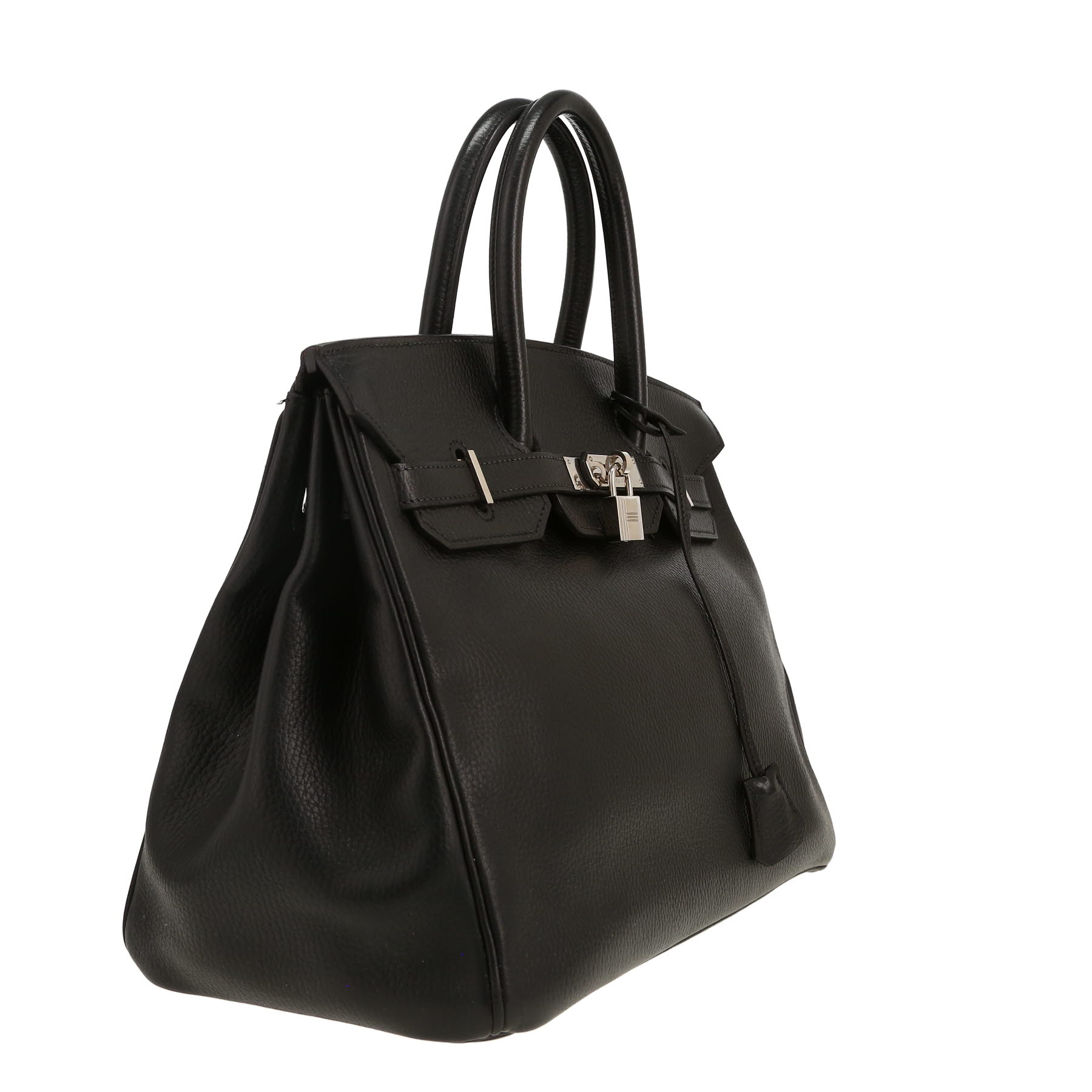 Hermès  Birkin 35 cm handbag  in black Fjord leather