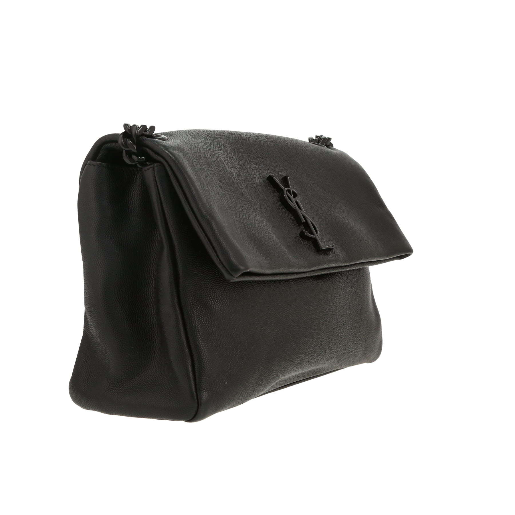 Saint Laurent  West Hollywood shoulder bag  in black grained leather