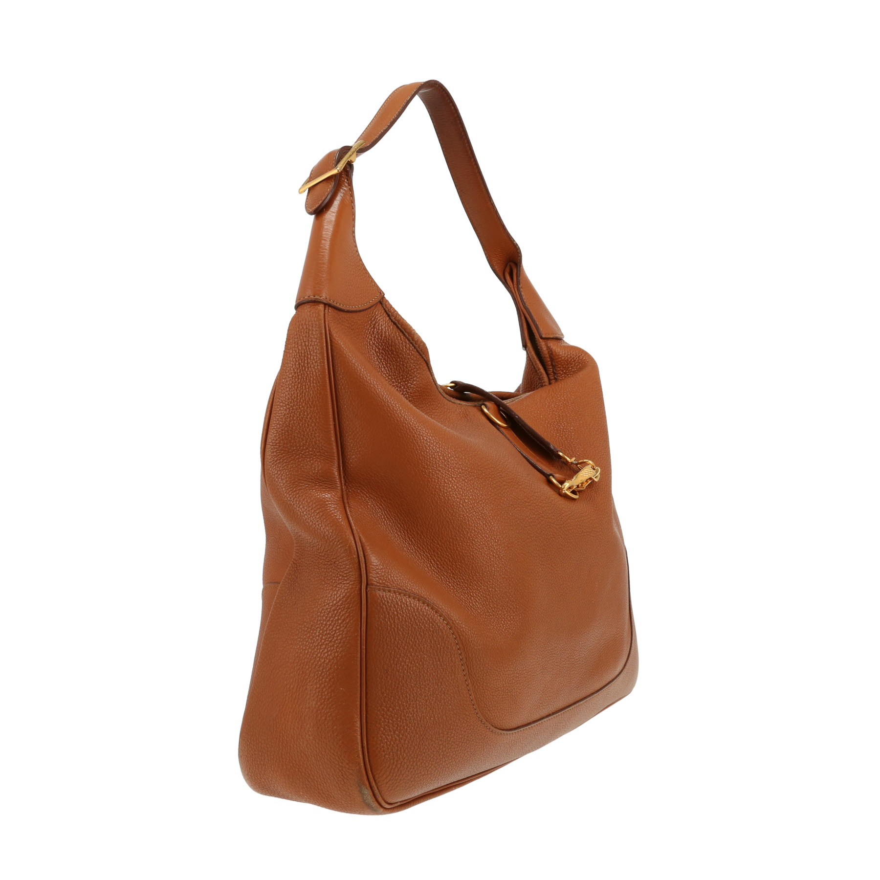 Hermès  Trim large model  handbag  in gold togo leather