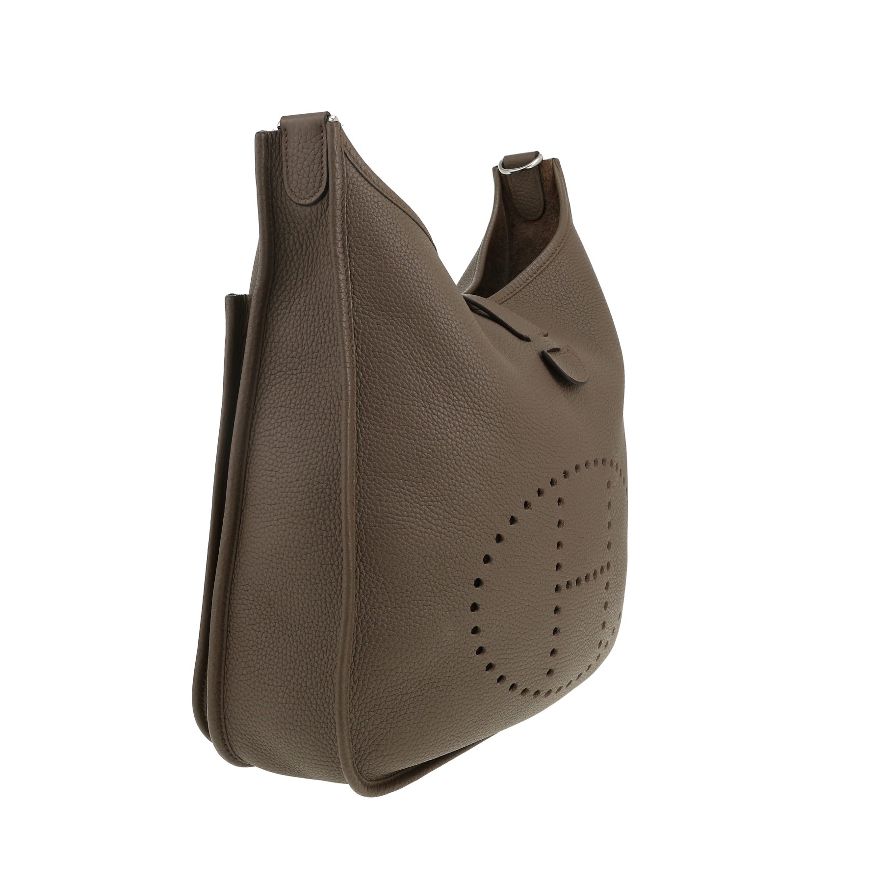 Hermès  Evelyne 29 cm shoulder bag  in grey togo leather