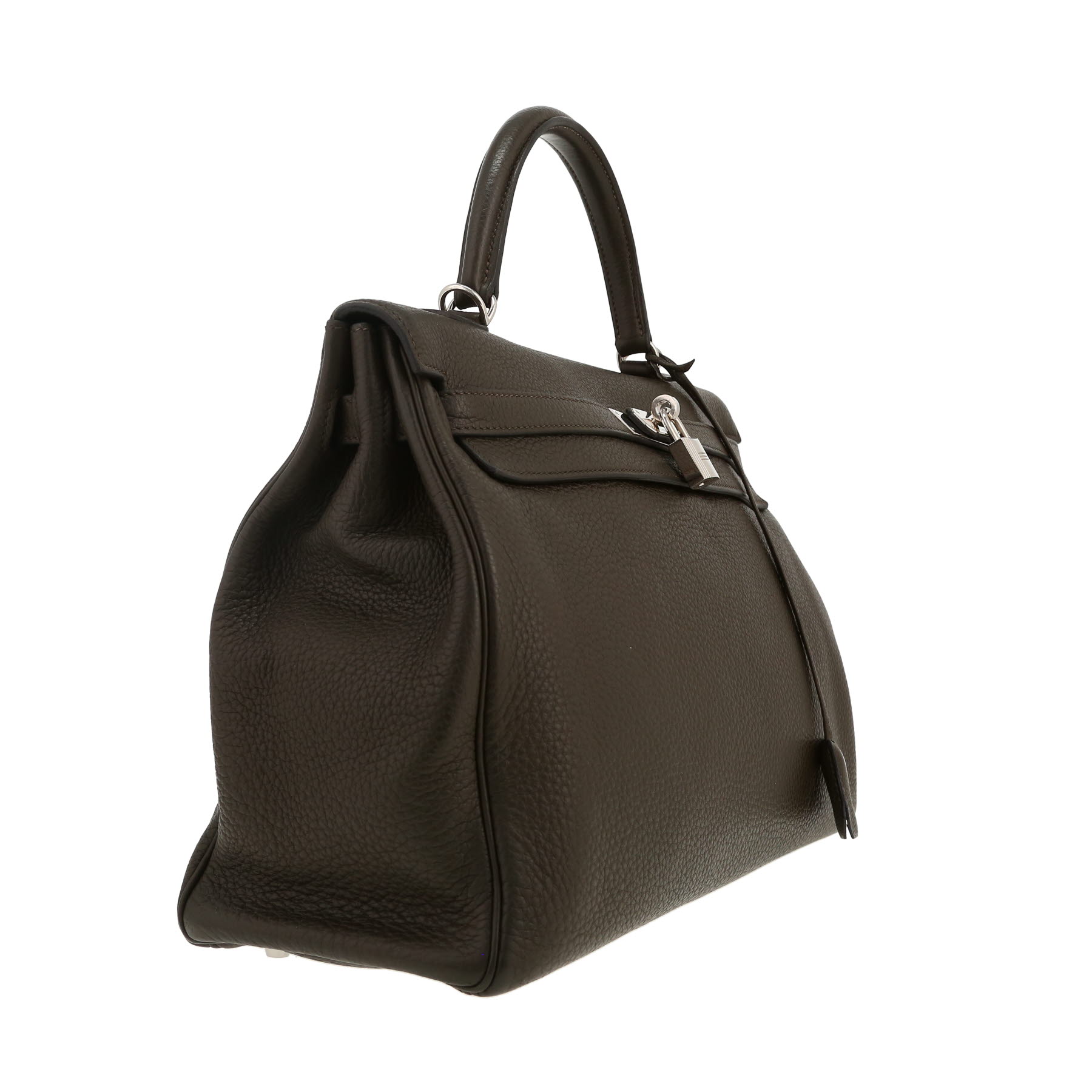 Hermès  Kelly 35 cm handbag  in anthracite grey togo leather