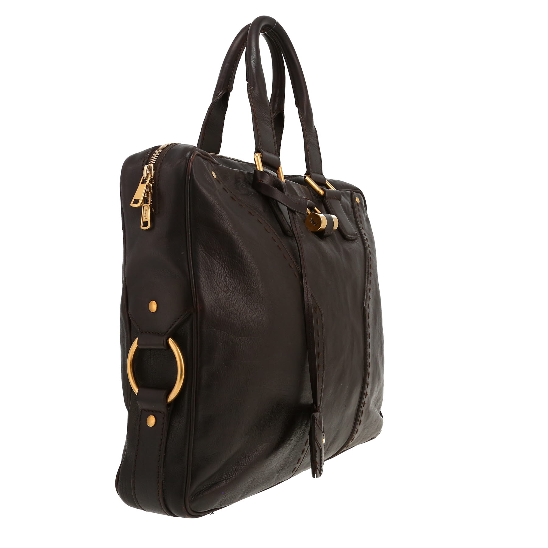 Saint Laurent   handbag  in brown leather