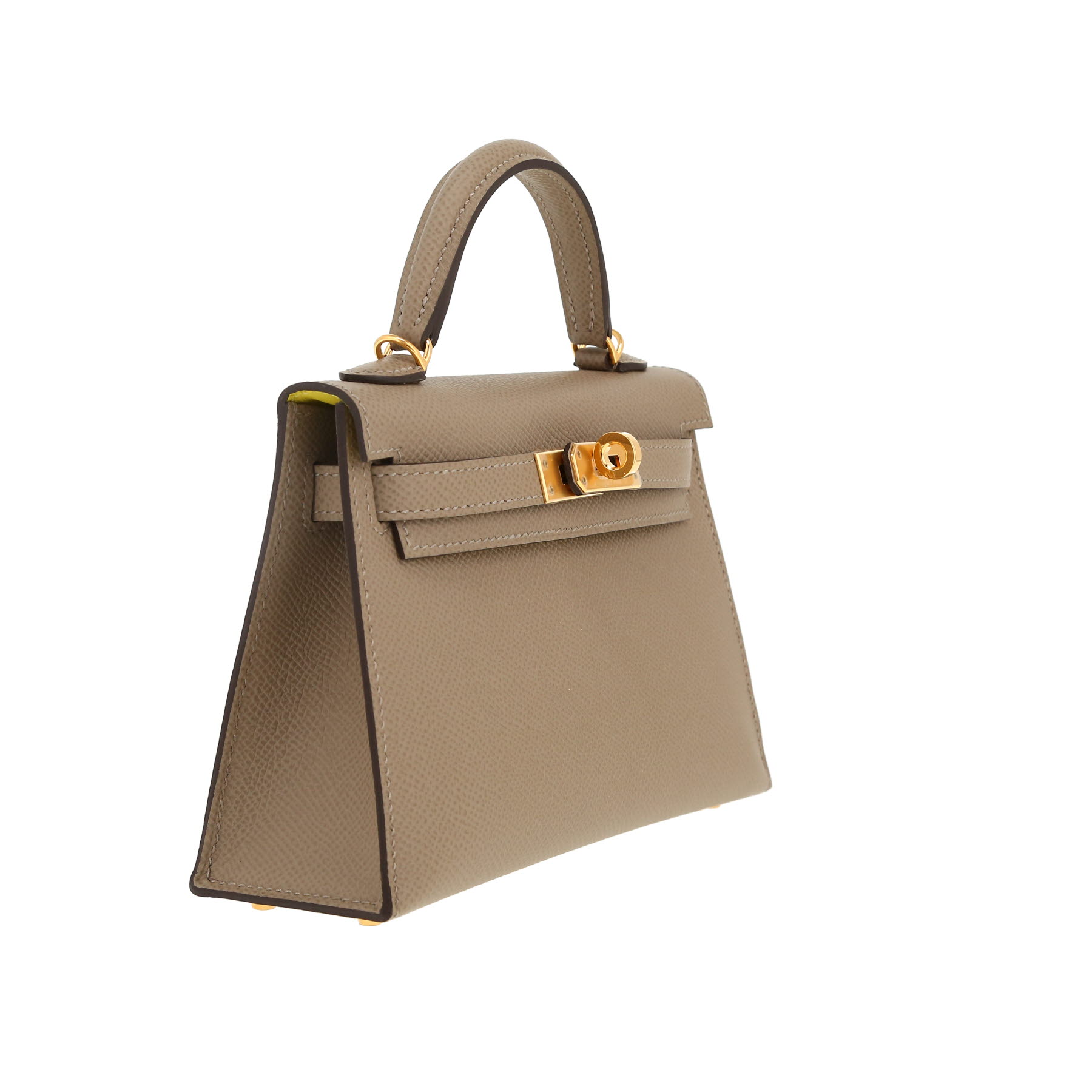 Hermès  Kelly 20 cm shoulder bag  in tourterelle grey epsom leather