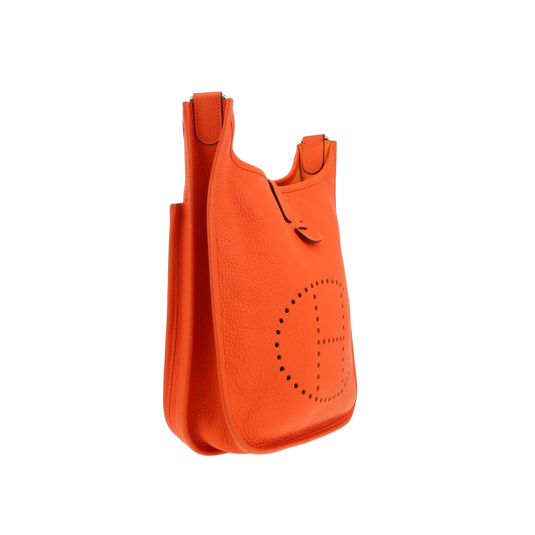 Hermès  Evelyne III shoulder bag  in orange togo leather