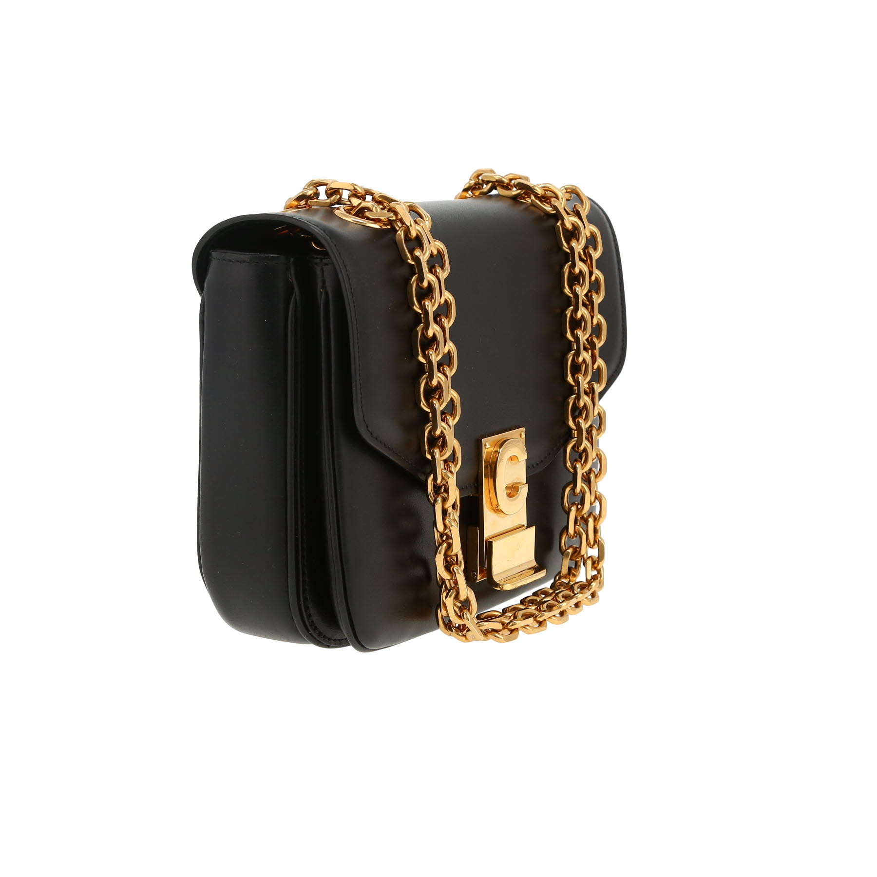 Borsa da spalla o a mano Celine  C bag in pelle nera
