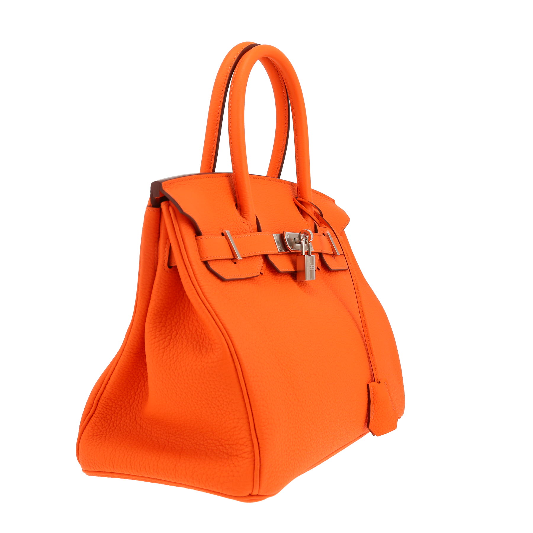 Borsa Hermès  Birkin 30 cm in pelle togo arancione