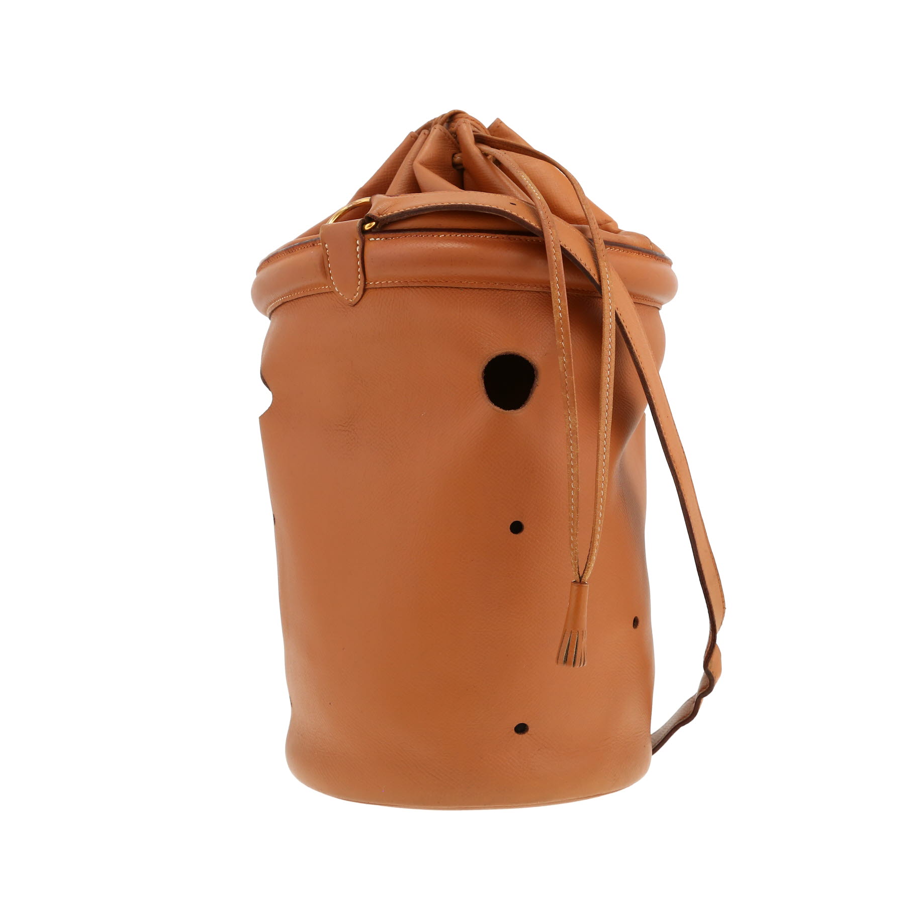 Hermès  Mangeoire handbag  in brown leather