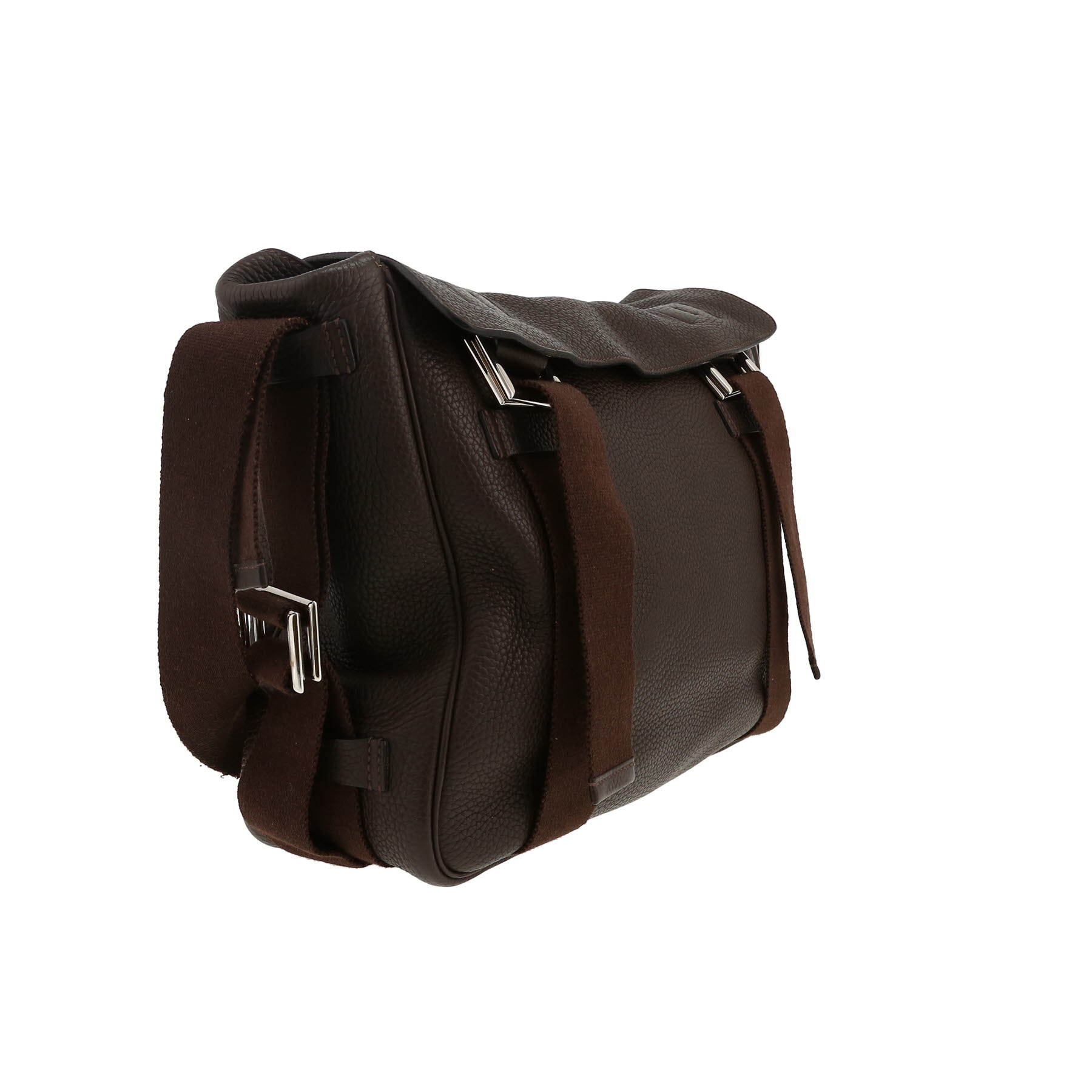 Borsa a tracolla Hermès  Steve in pelle togo marrone