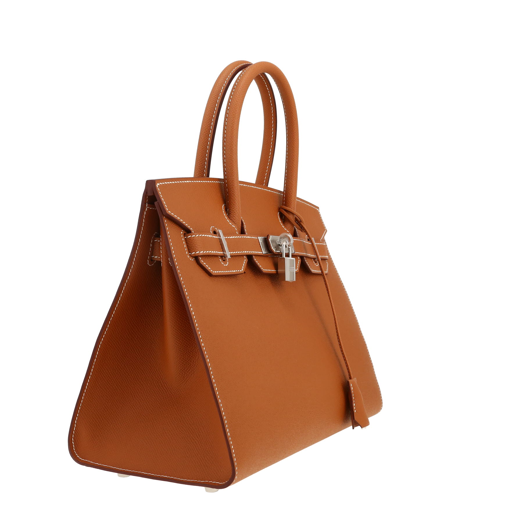 Bolso de mano Hermès  Birkin 30 cm en cuero epsom color oro