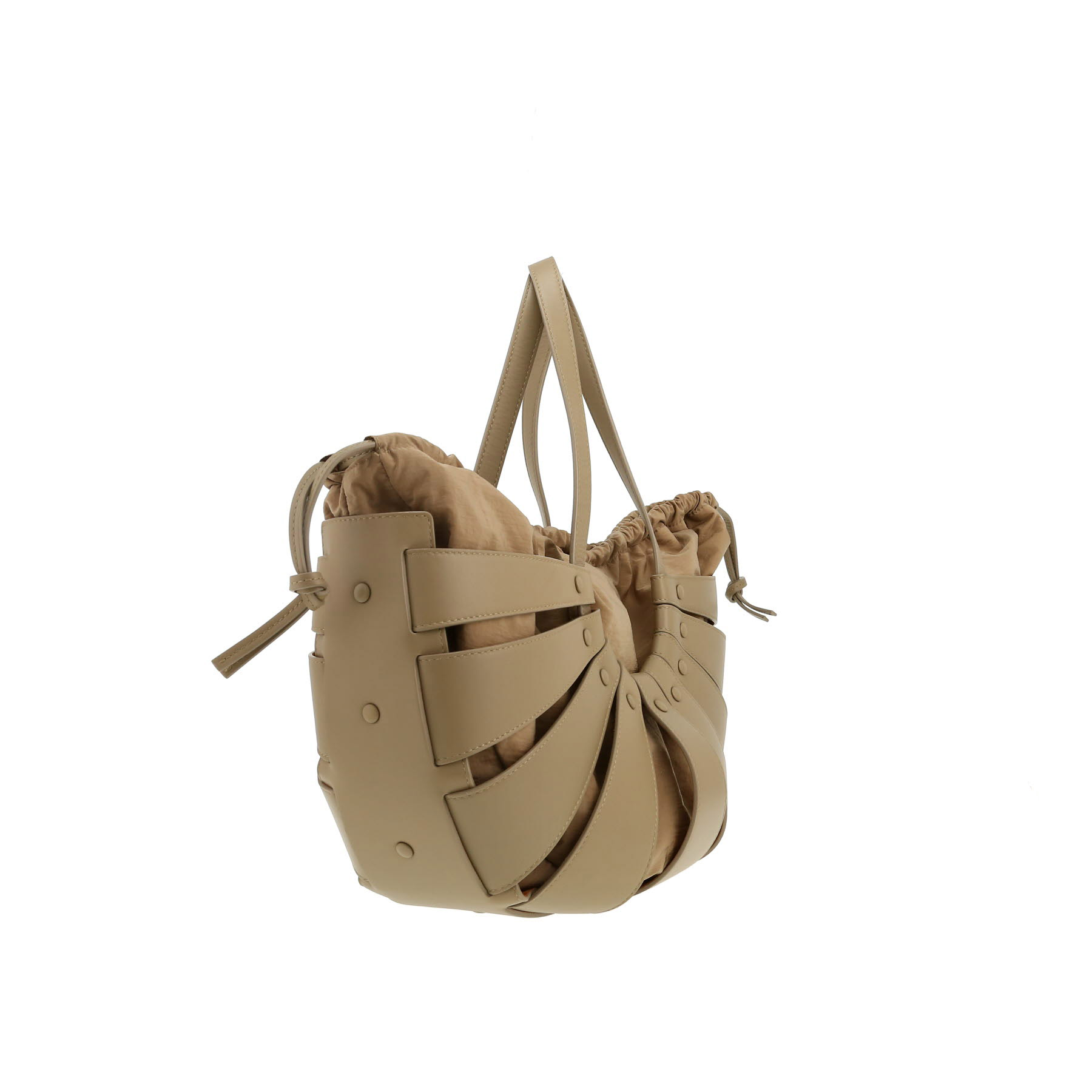 Sac à main Bottega Veneta  The Shell en cuir vert-kaki