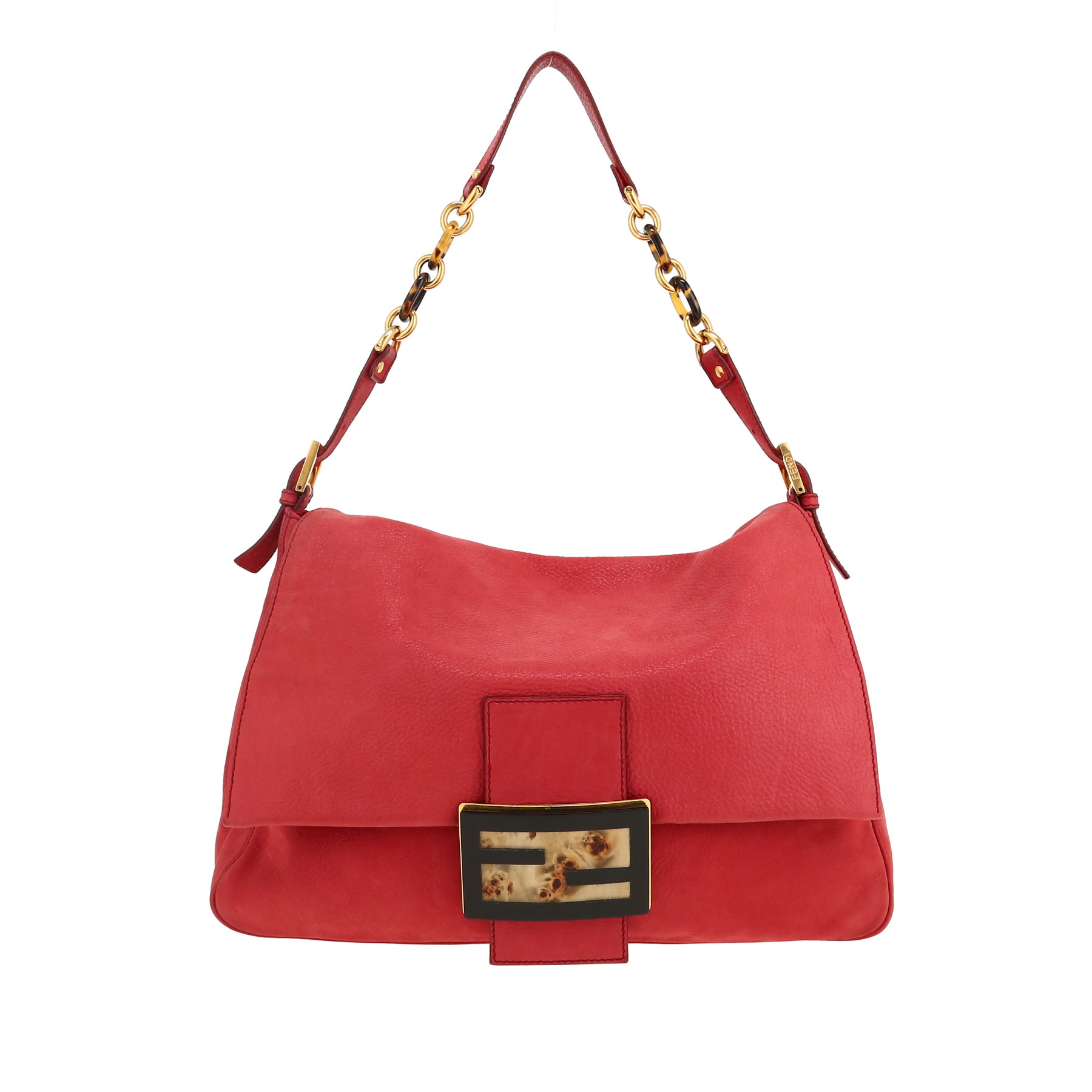 Mamma BAG【FENDI】Large Mamma Baguette Large Leather Gray | Fendi