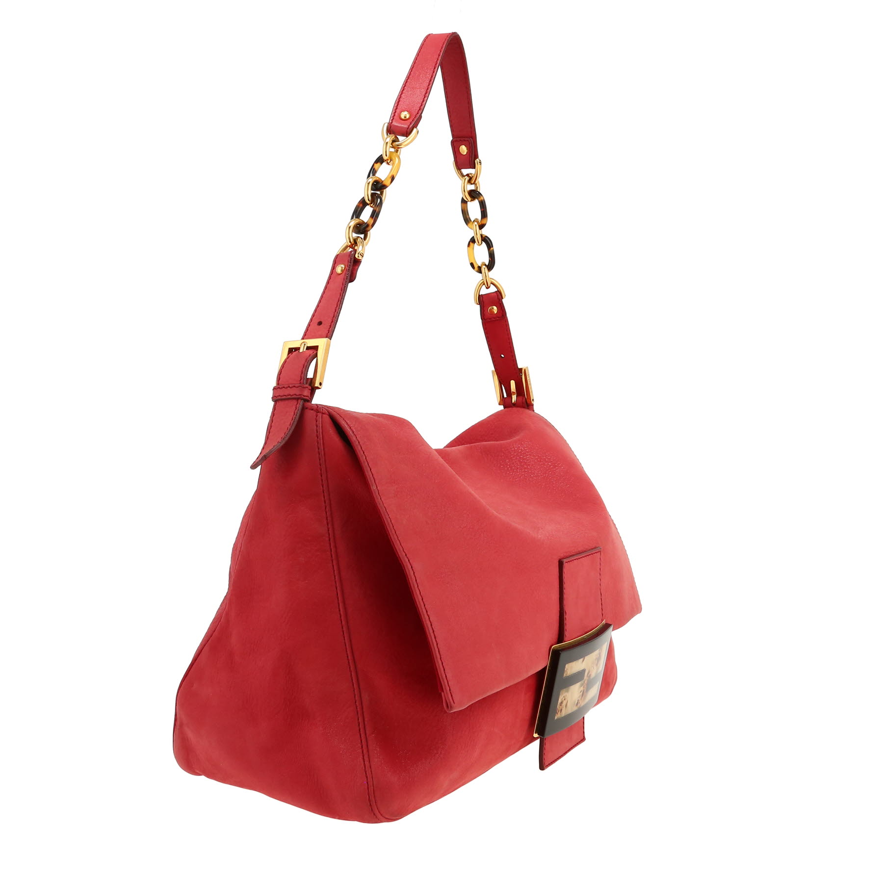 Mamma BAG【FENDI】Large Mamma Baguette Large Leather Gray | Fendi