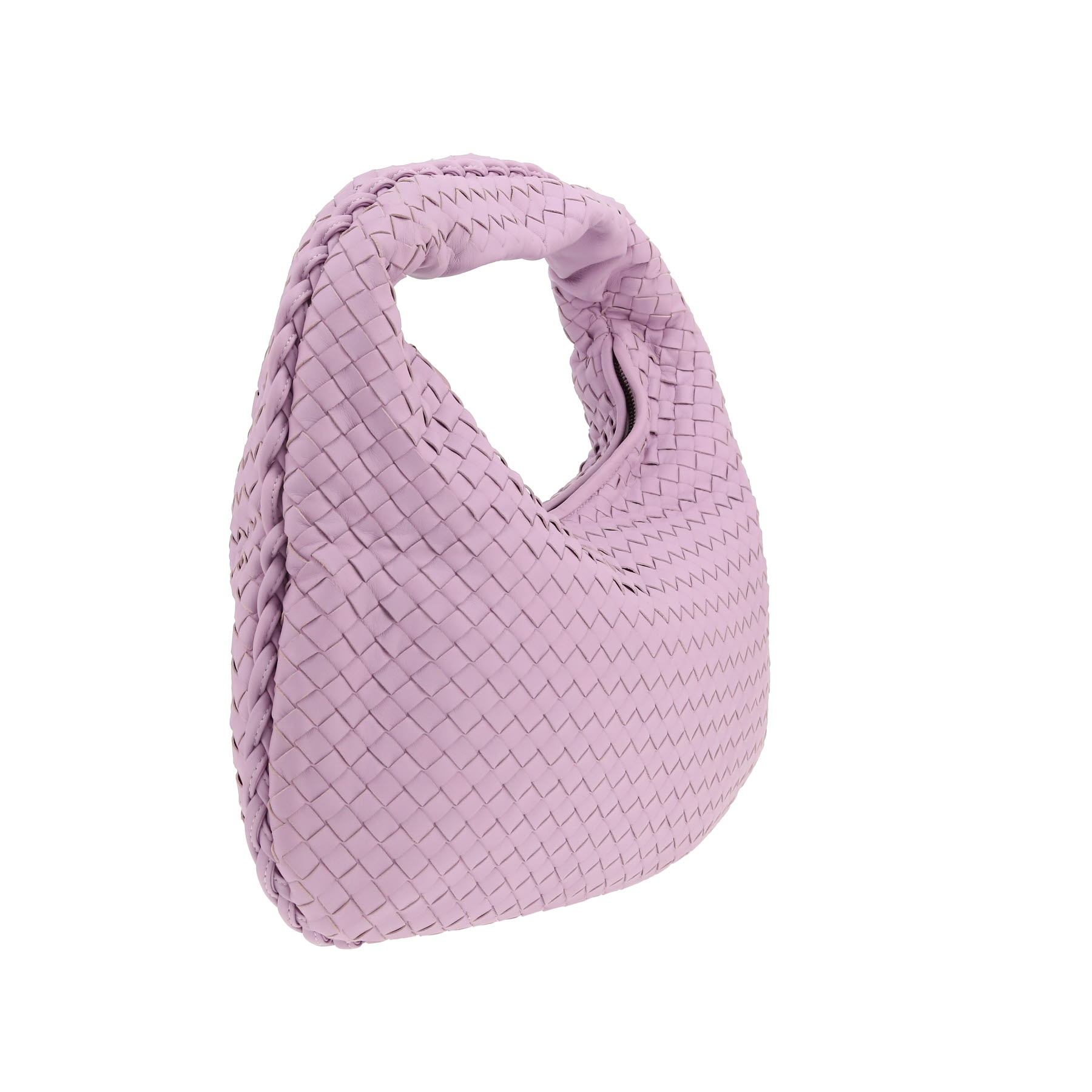 Bottega Veneta  Veneta handbag  in purple intrecciato leather