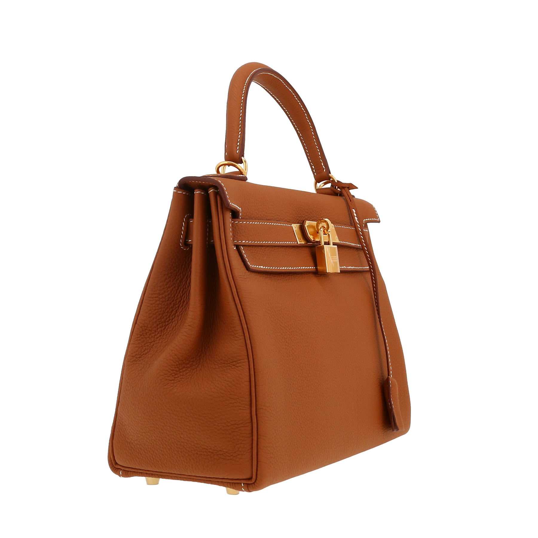 Hermès  Kelly 28 cm handbag  in gold togo leather