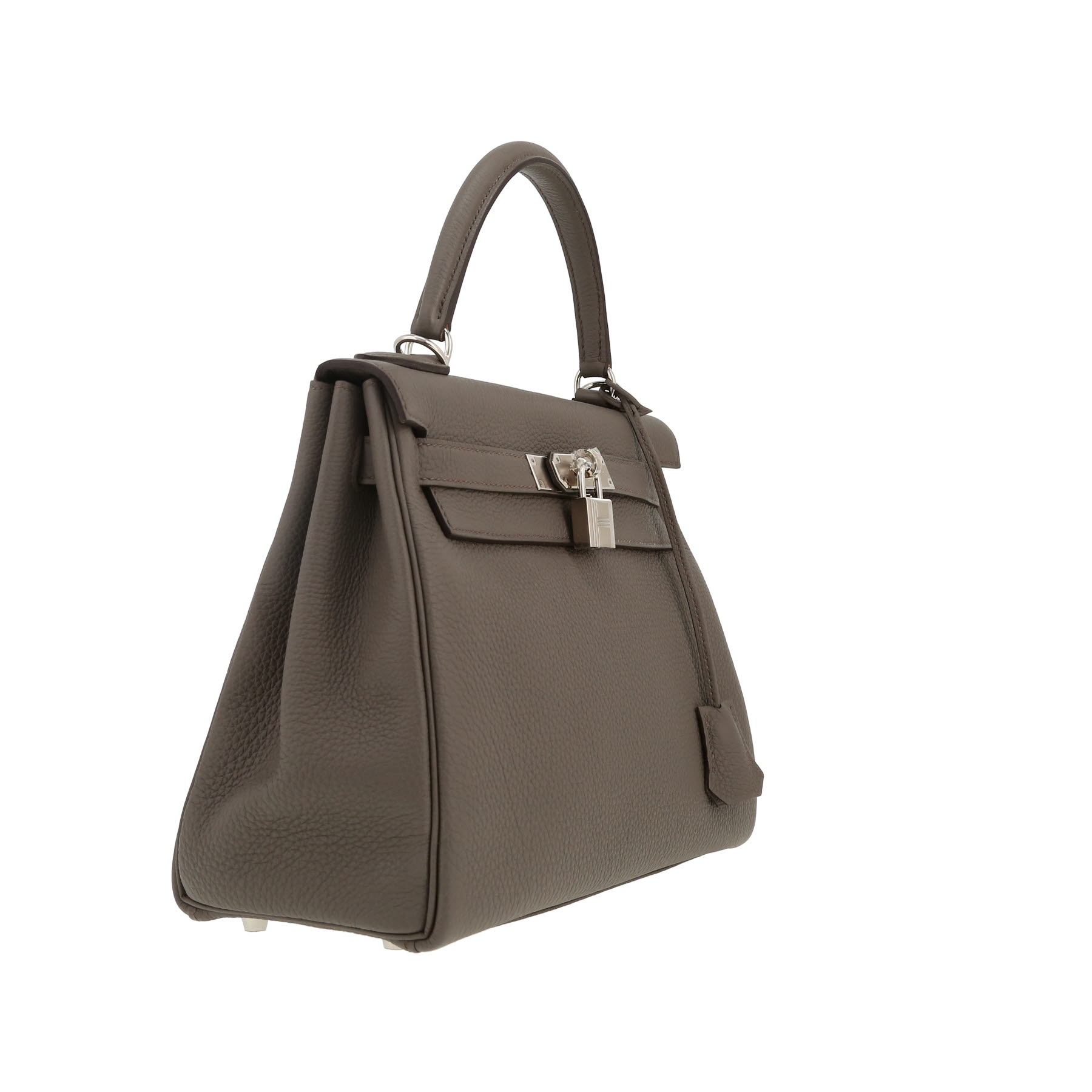 Hermès  Kelly 28 cm handbag  in grey togo leather
