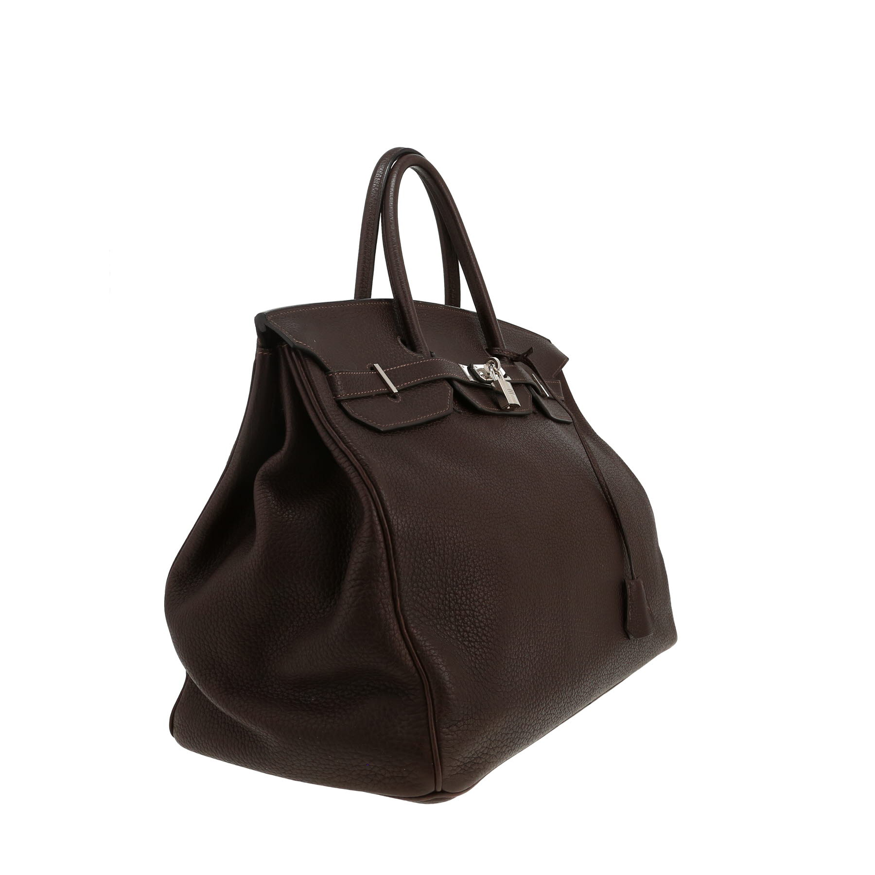 Borsa Hermès  Birkin 40 cm in pelle togo marrone