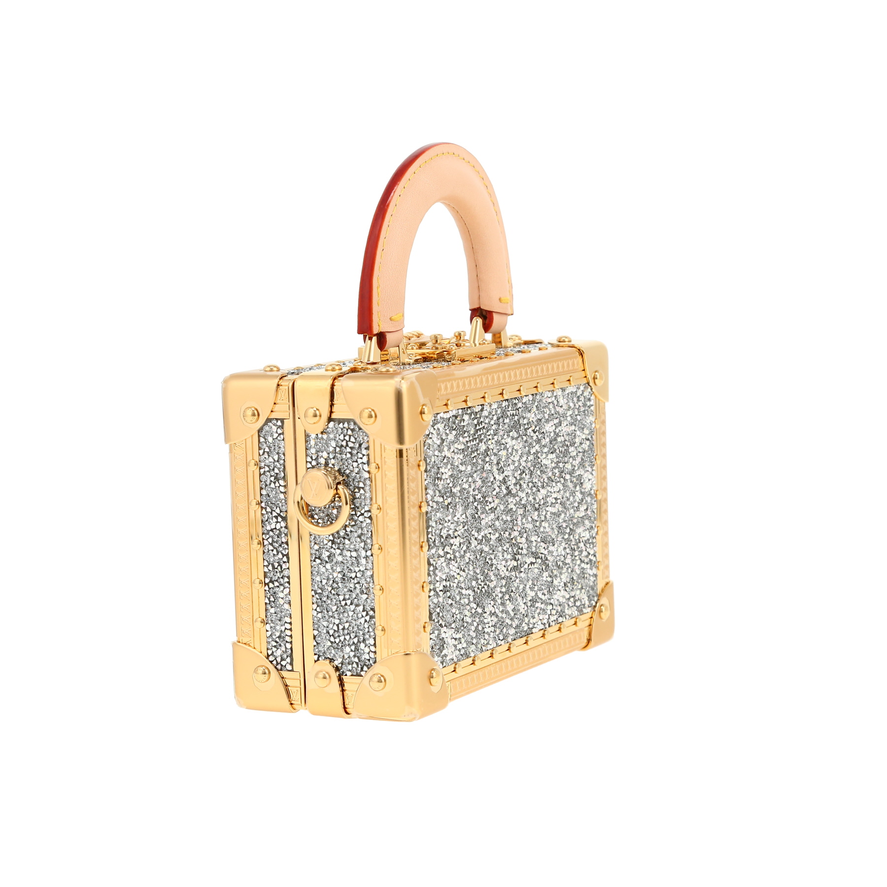 Louis Vuitton  Micro Malle Capitale trunk  canvas  and natural leather