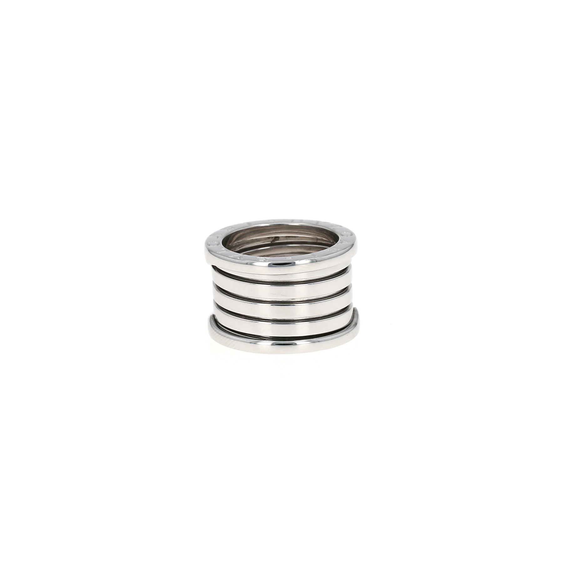 Bague Bulgari B.Zero1 grand modèle en or blanc, taille 49