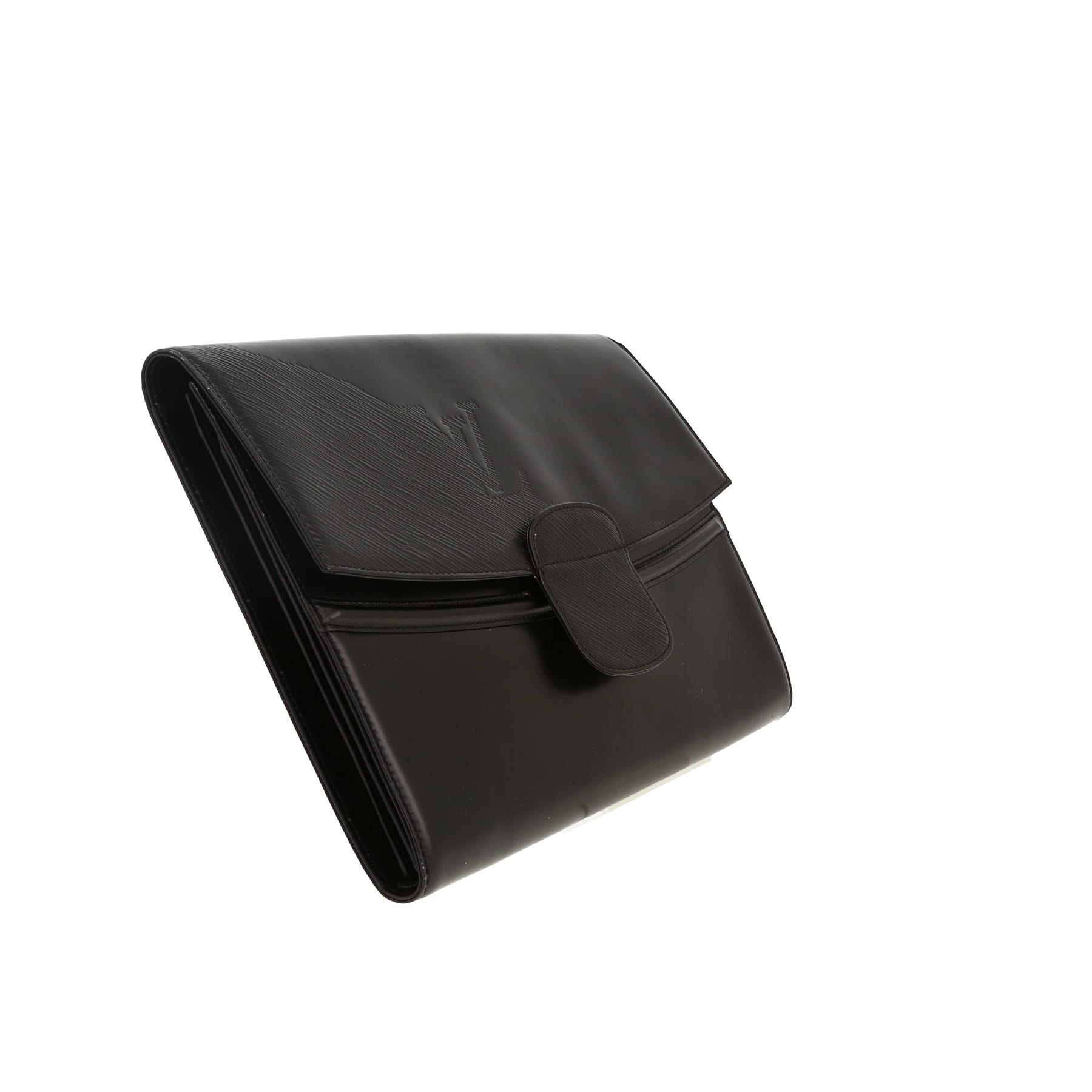 Louis Vuitton   briefcase  in black epi leather