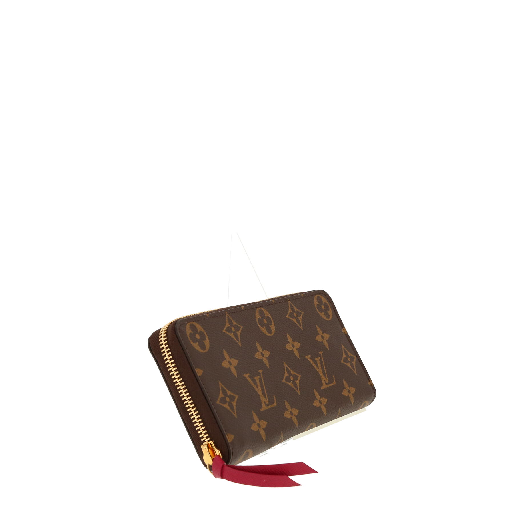 Portefeuille Louis Vuitton  Clémence en toile monogram enduite marron