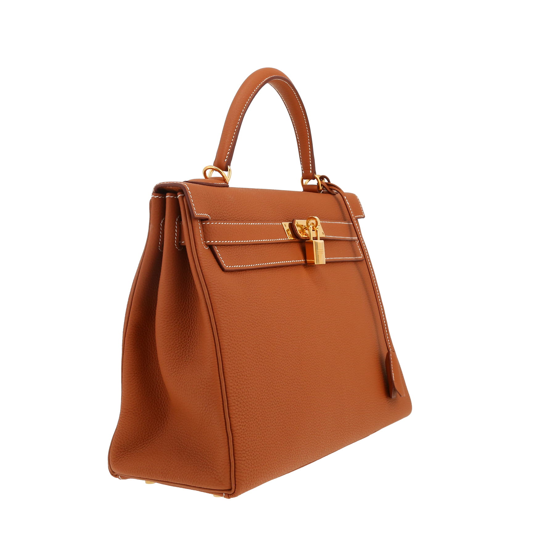 Hermès  Kelly 32 cm handbag  in gold togo leather