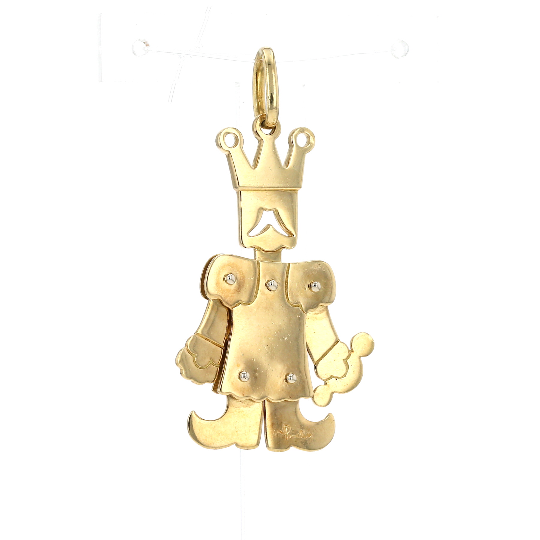 Pendentif Pomellato Pantin Roi grand modèle en or jaune
