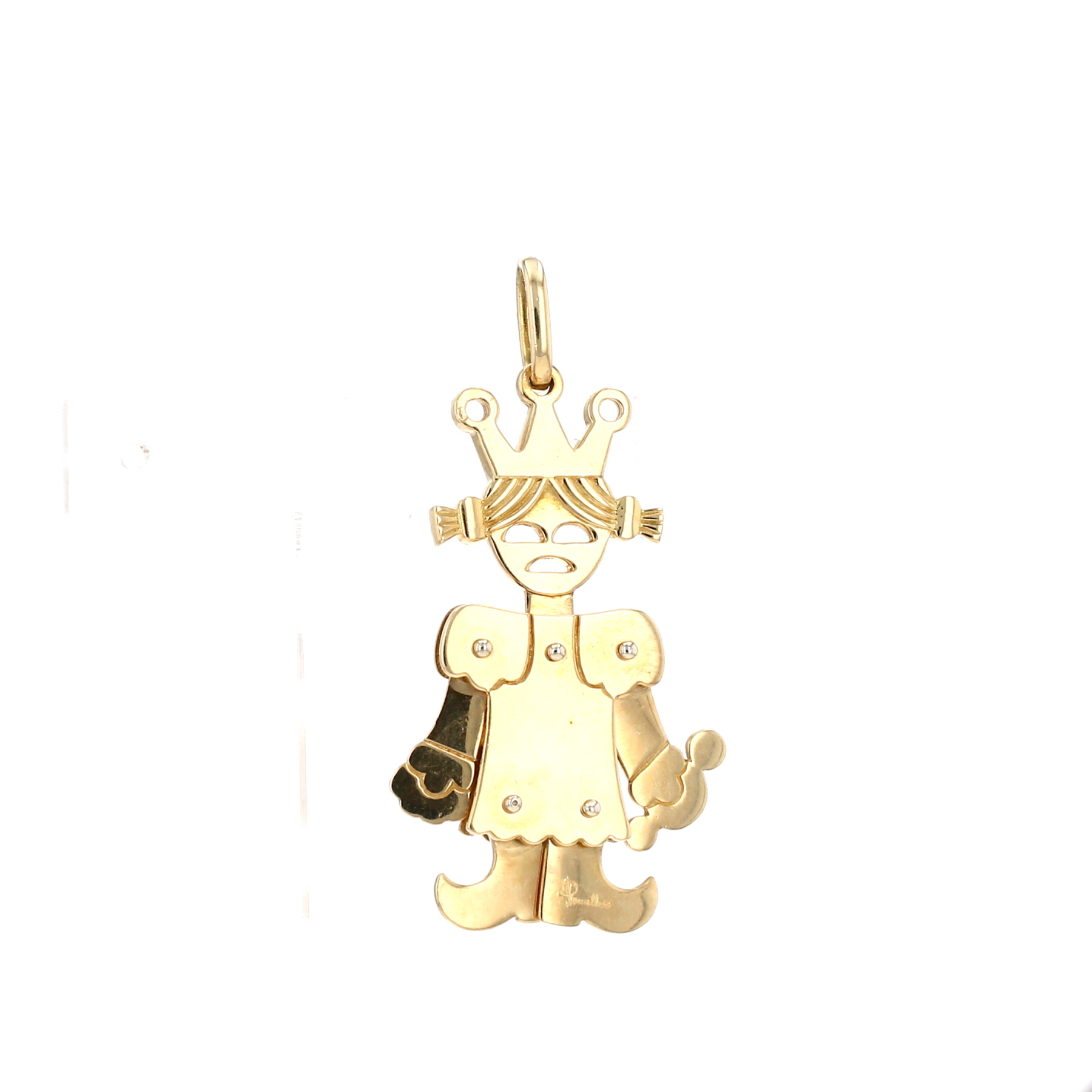 Pendentif Pomellato Pantin Reine grand modèle en or jaune