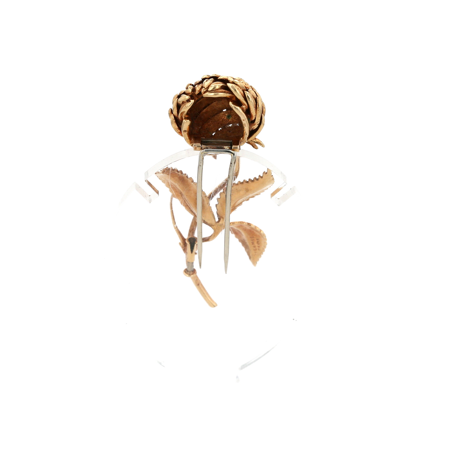 Hermès brooch in yellow gold