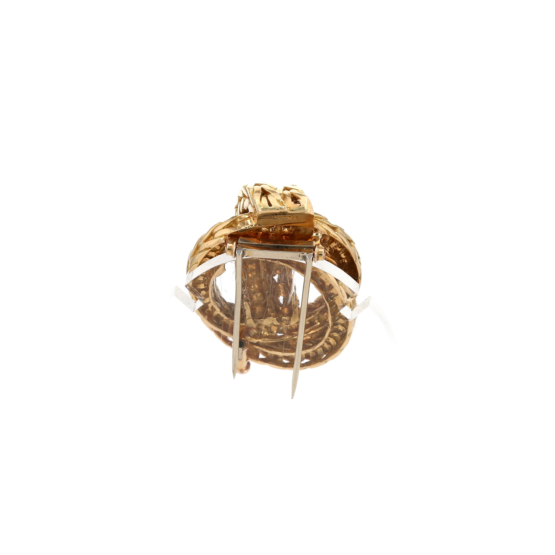 Hermès 1970's  brooch in yellow gold