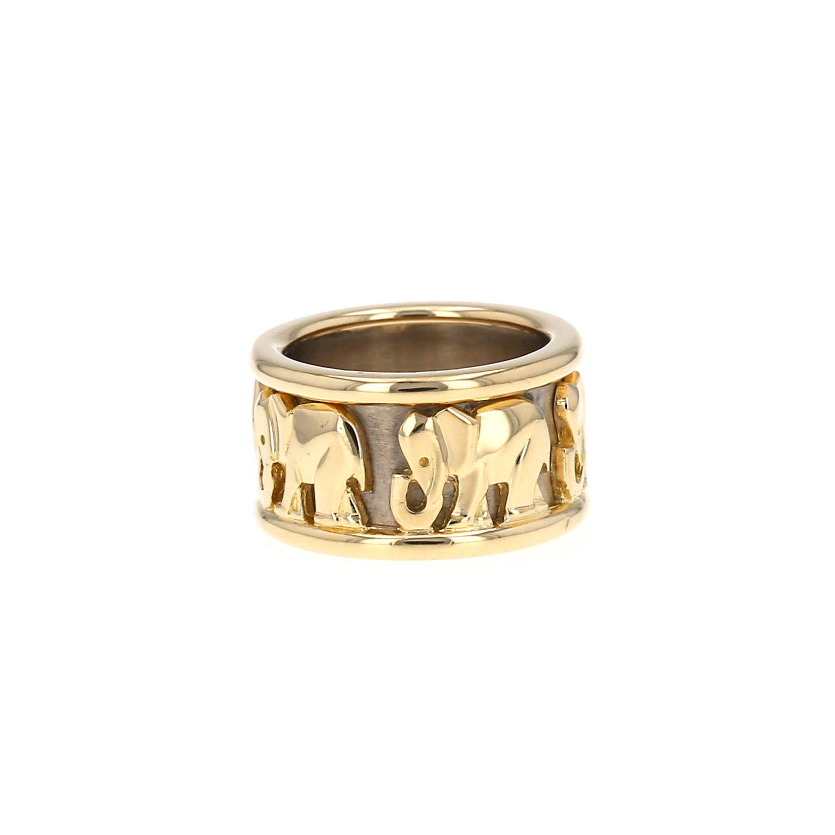 Cartier  sleeve ring in yellow gold and white gold