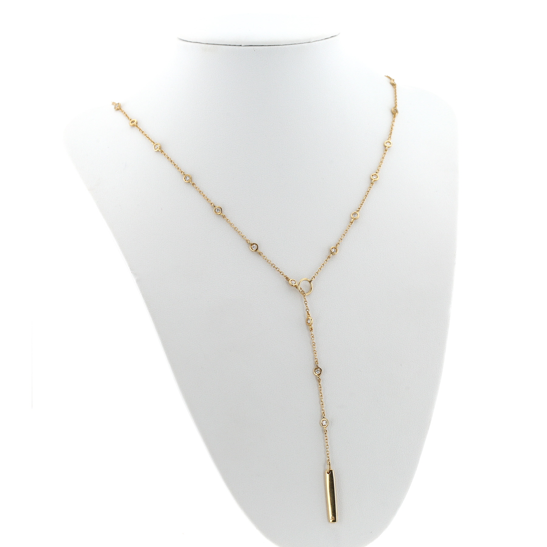 Vintage  necklace in yellow gold and diamonds