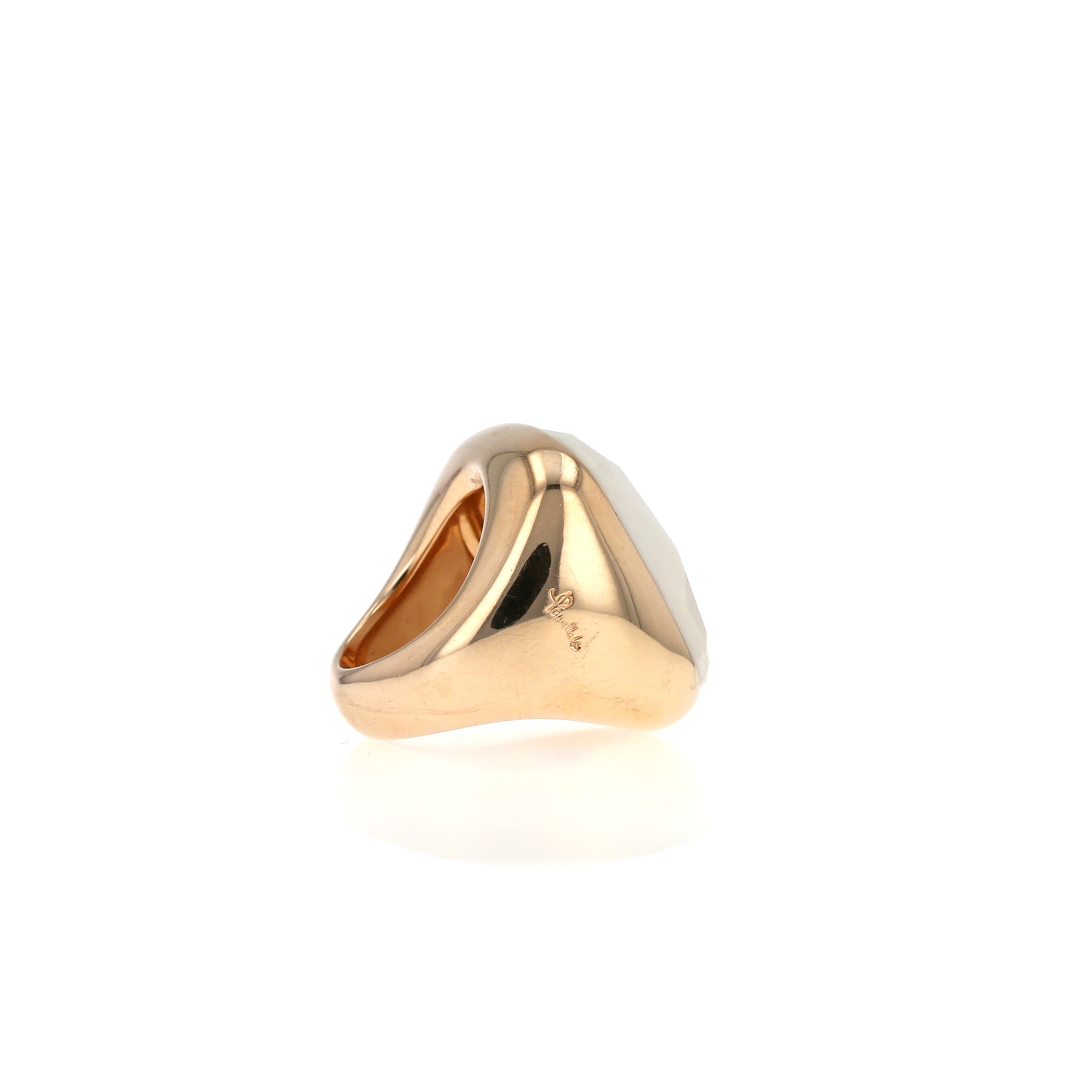 Bague Pomellato Victoria en or rose et cacholong