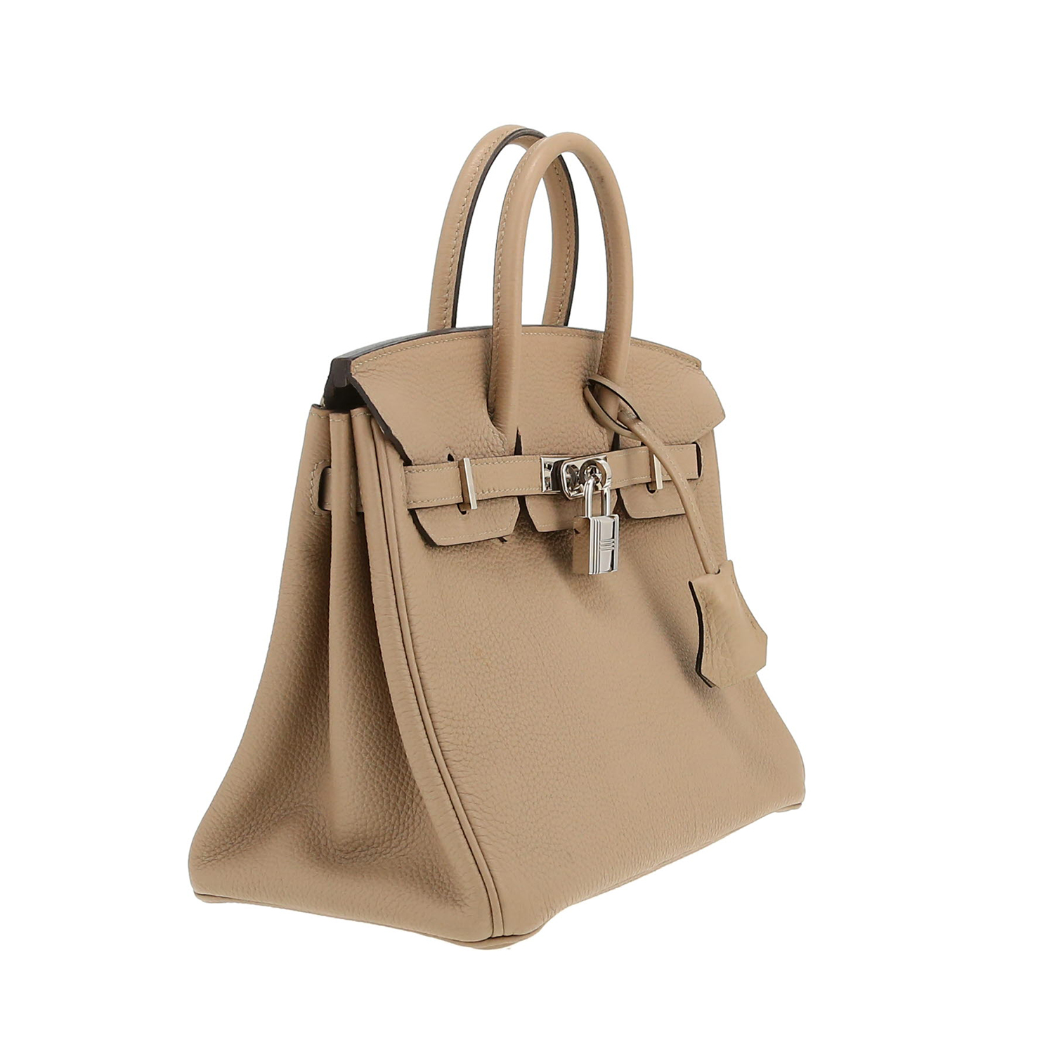 Hermès  Birkin 25 cm handbag  in Beige Marfa togo leather