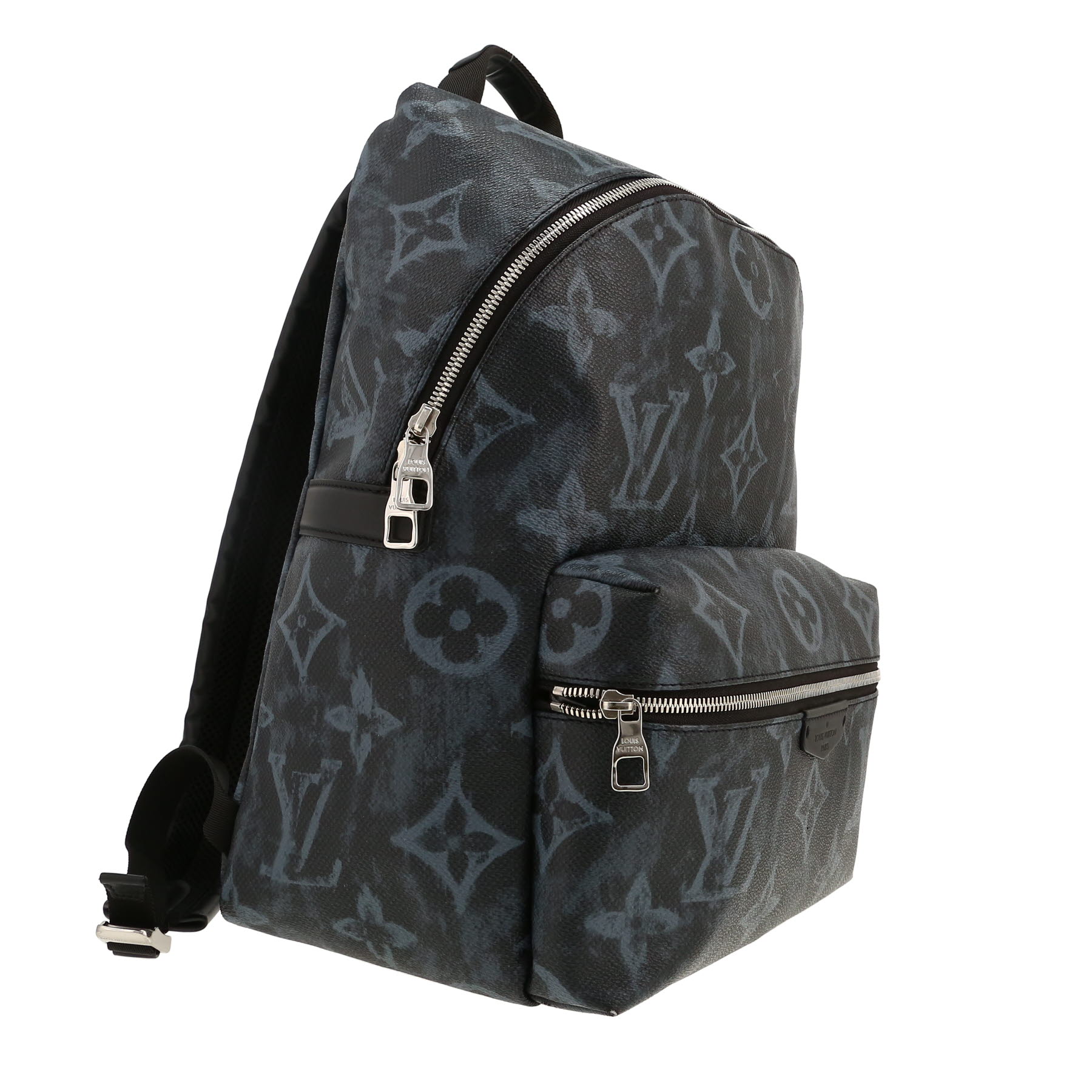 Mochila Louis Vuitton  Discovery en lona Monogram gris y negra