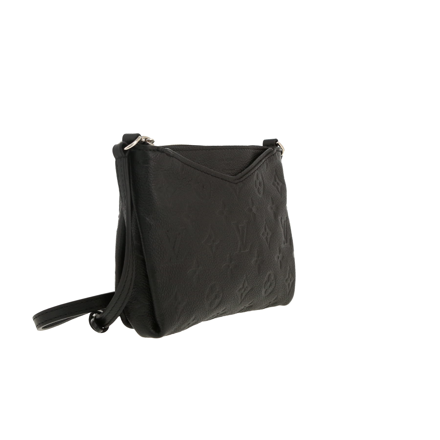 Sac bandoulière Louis Vuitton  Pallas en cuir monogram empreinte noir