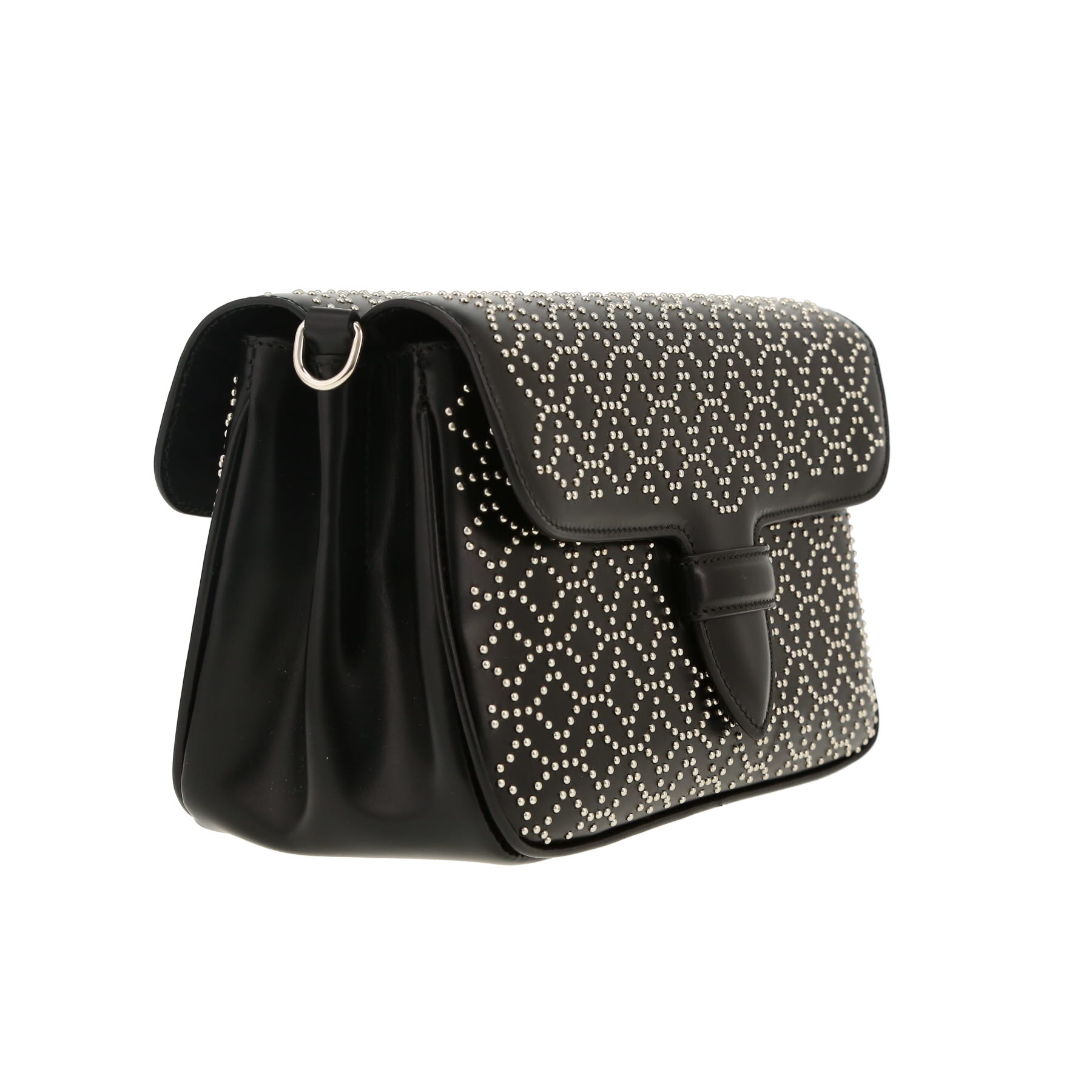 Sac bandoulière Alaïa   en cuir noir