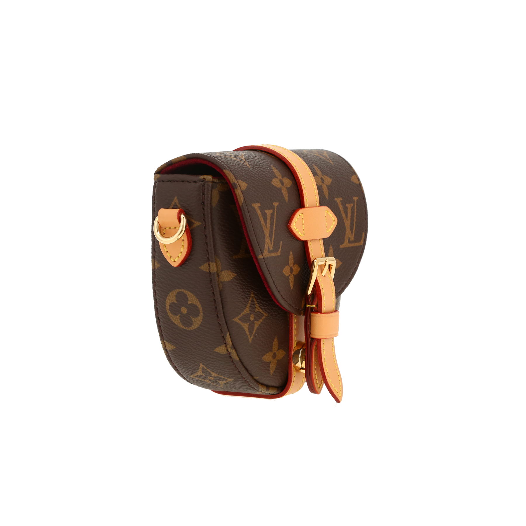 Louis Vuitton  Chantilly mini  shoulder bag  in brown monogram canvas  and natural leather