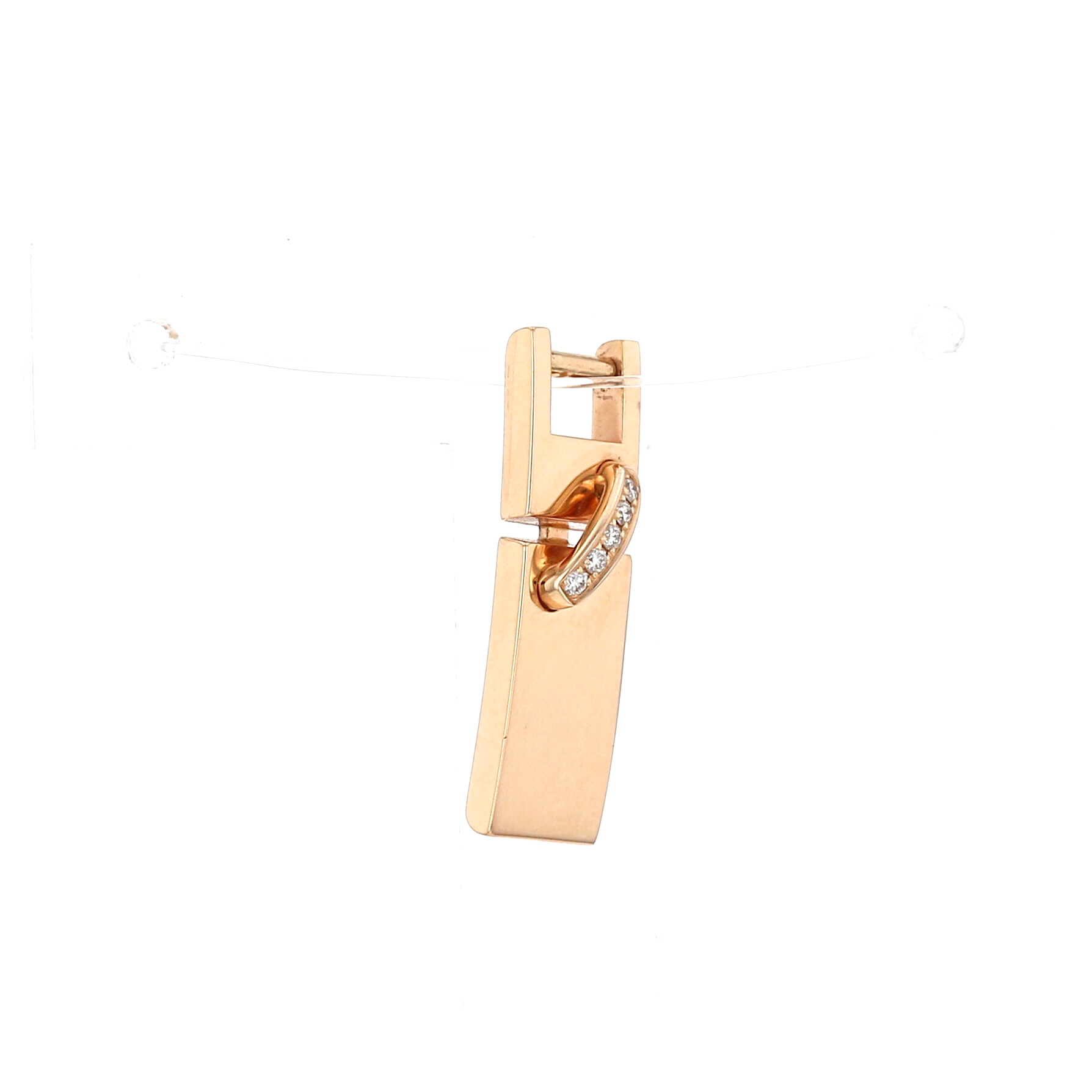Pendentif Chaumet Lien en or rose et diamants