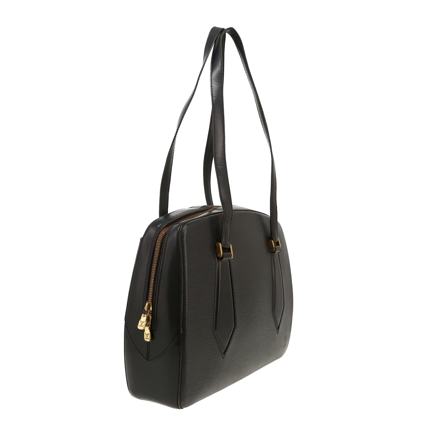 Louis Vuitton   handbag  in black epi leather