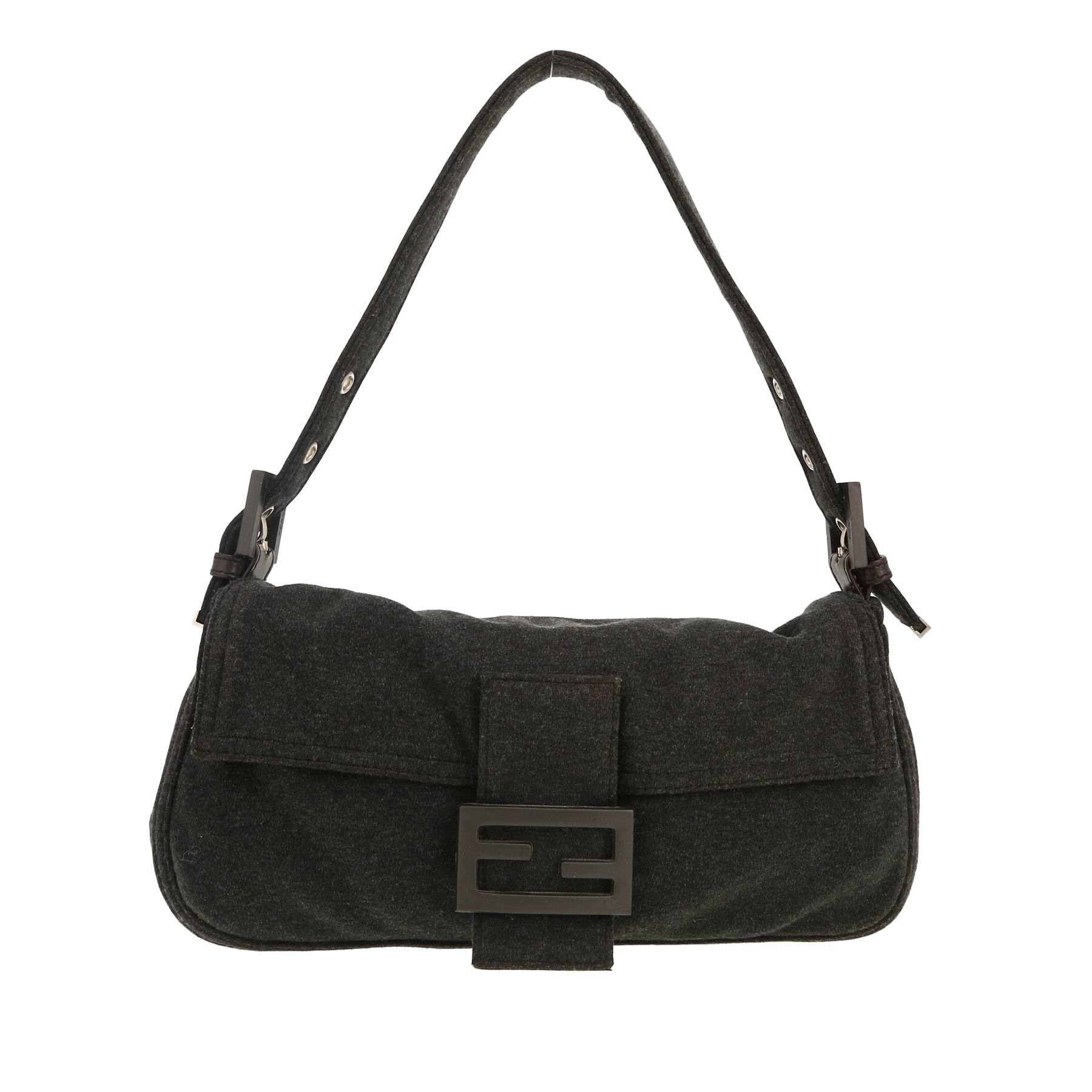 Fendi  Baguette handbag  in grey canvas - 360