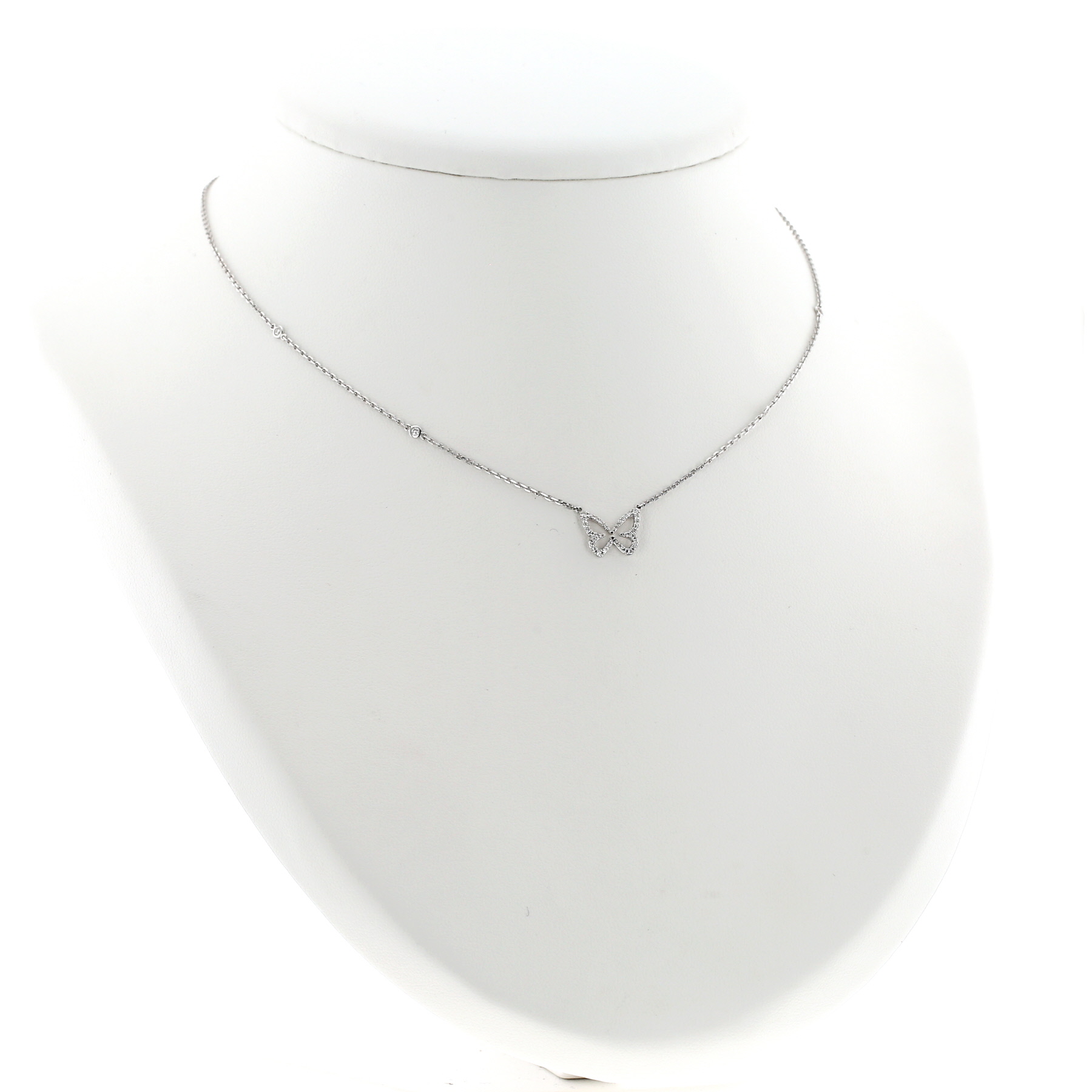 Messika Butterfly necklace in white gold and diamonds
