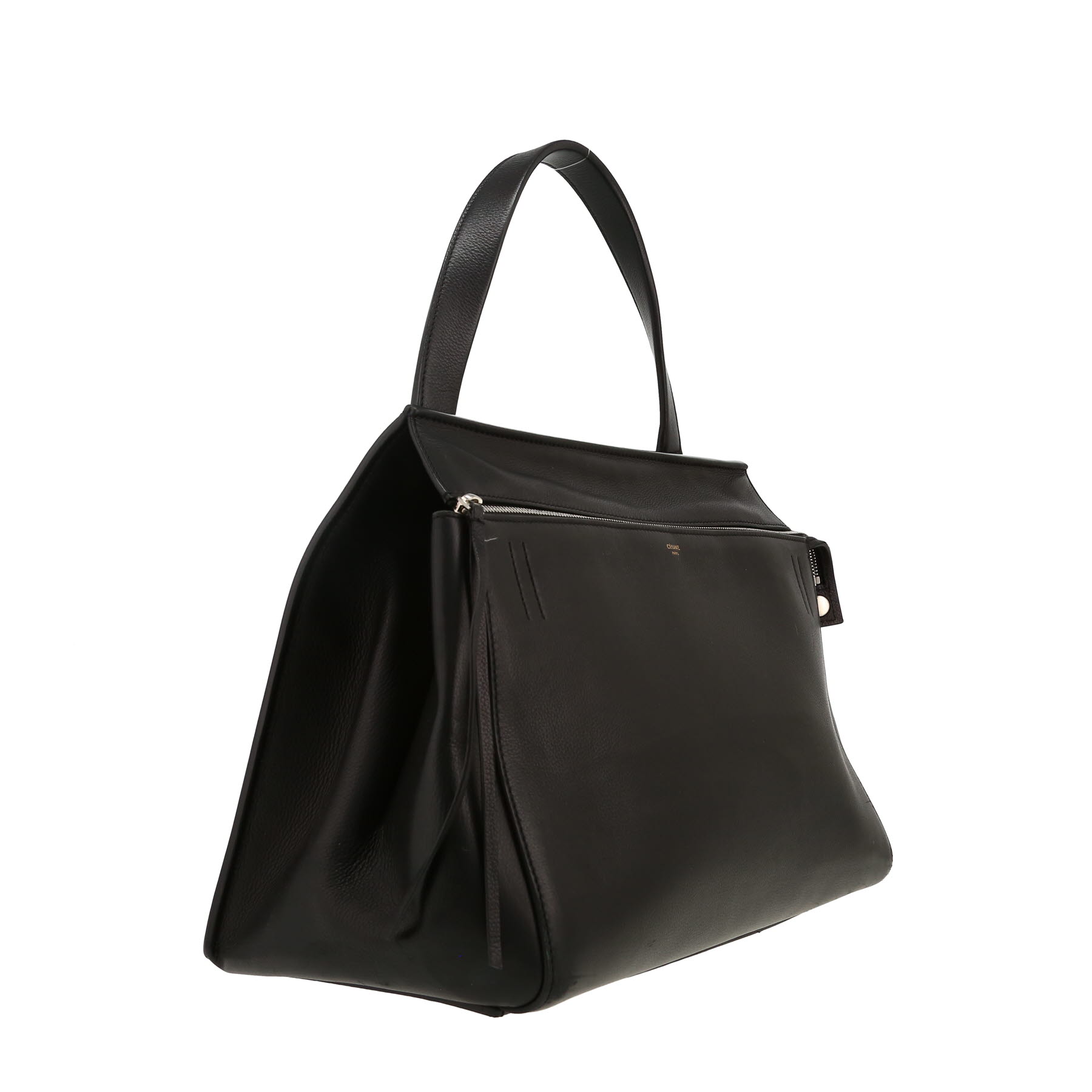 Celine  Edge handbag  in black leather