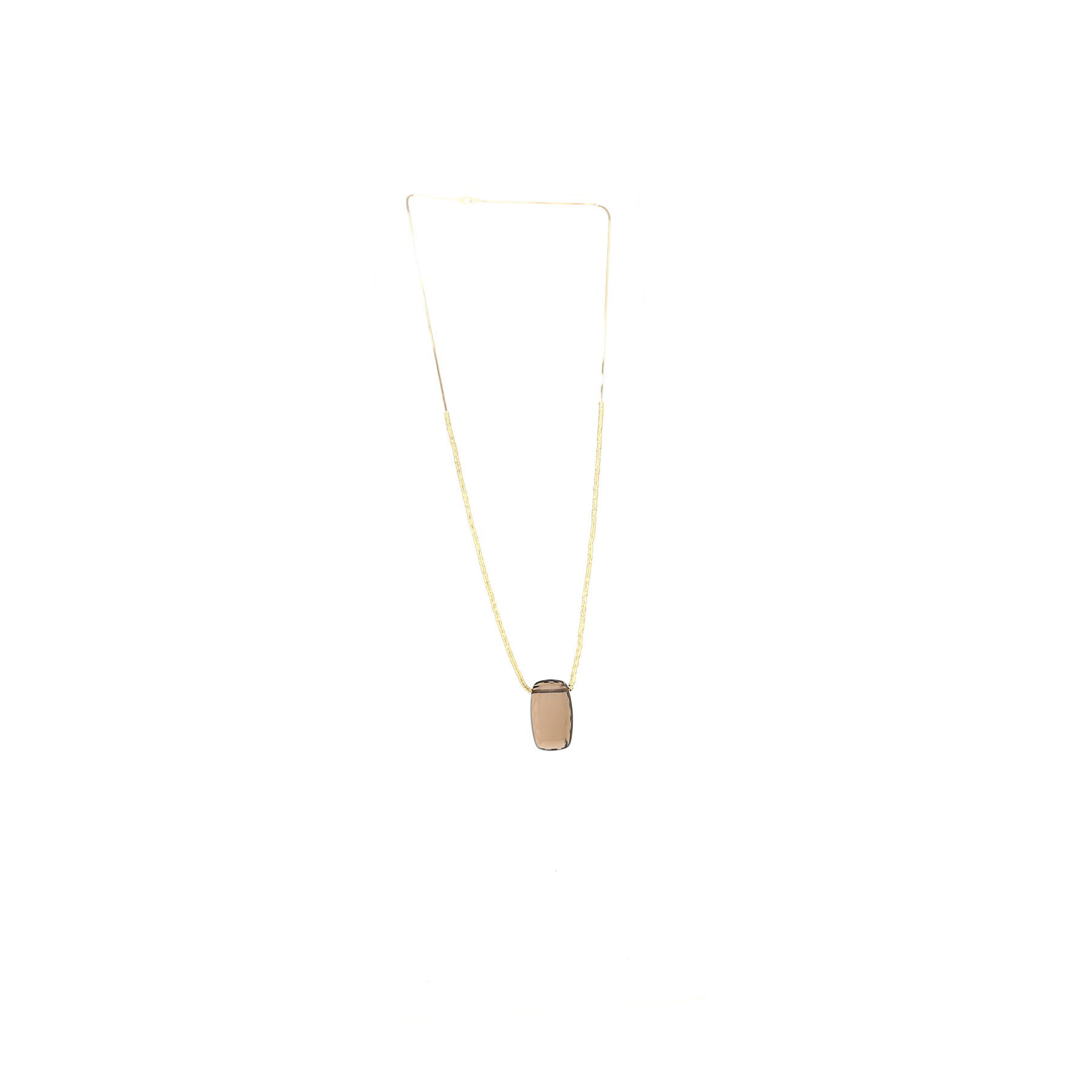 H. Stern Fire necklace in yellow gold and smoked quartz